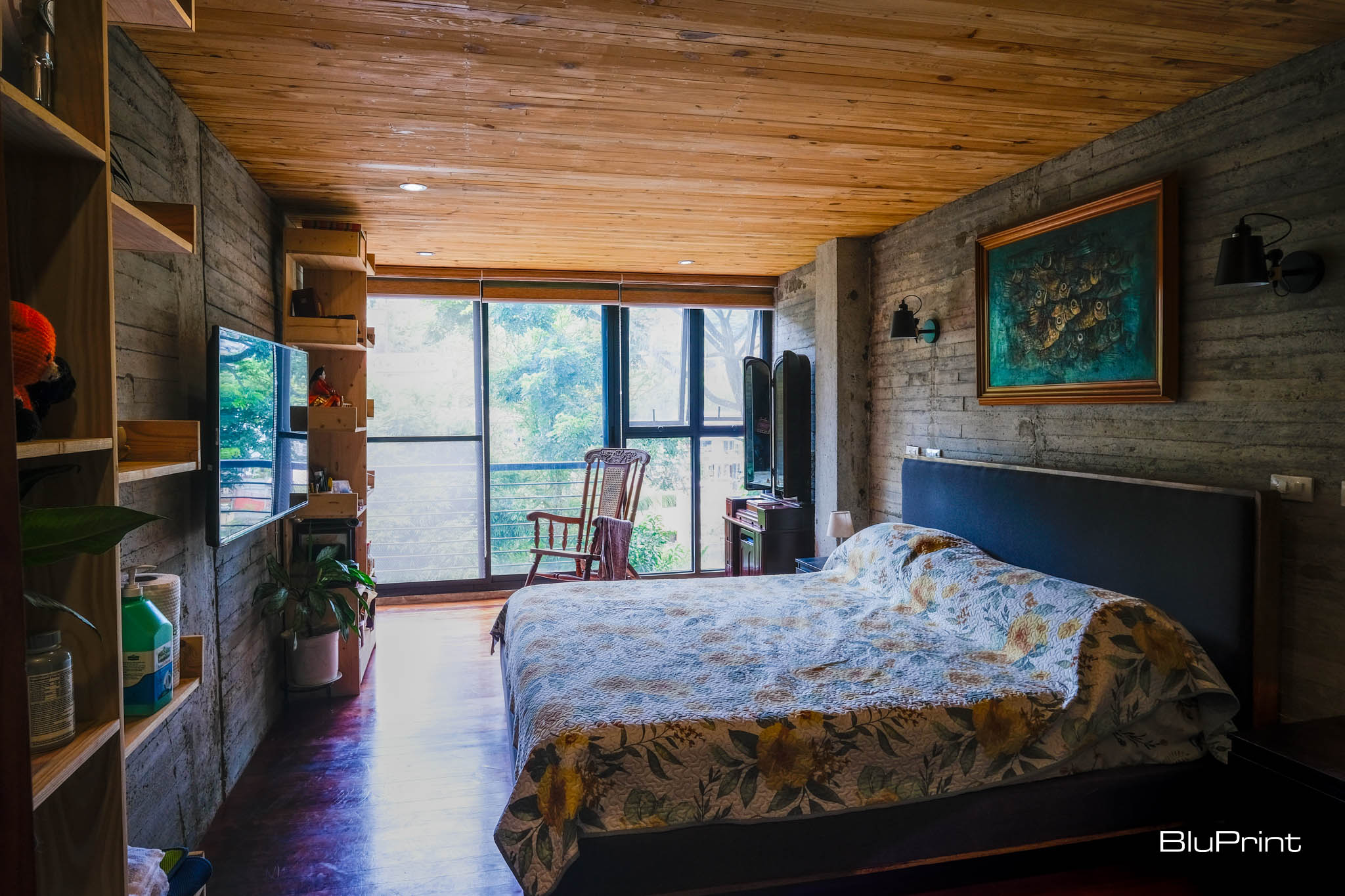 House C primary bedroom