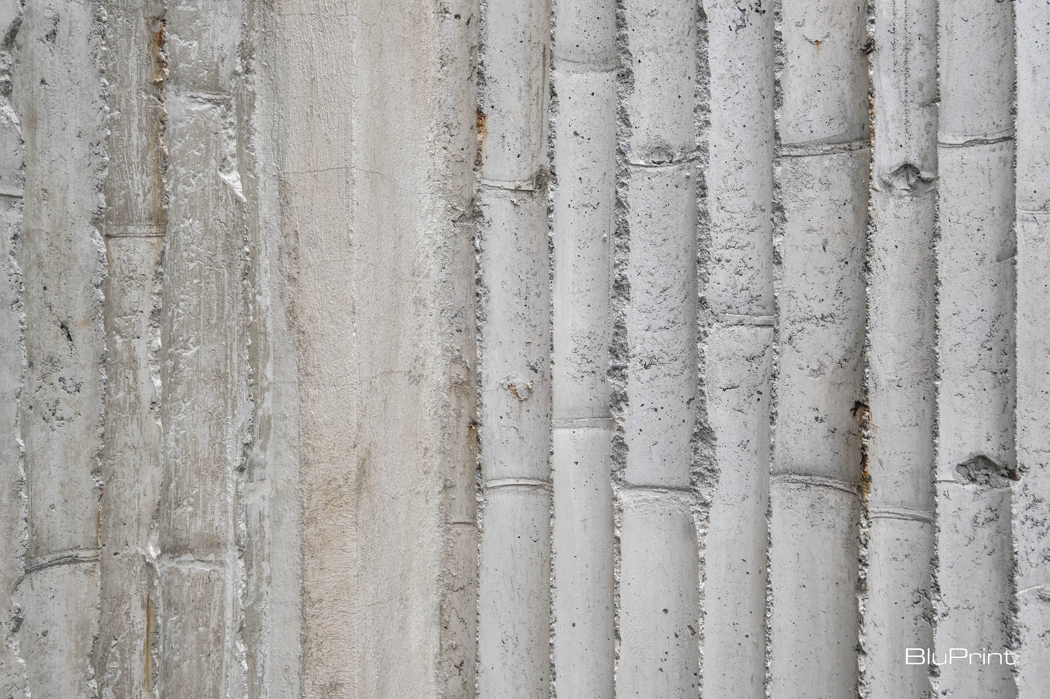 details shot of the concrete facade