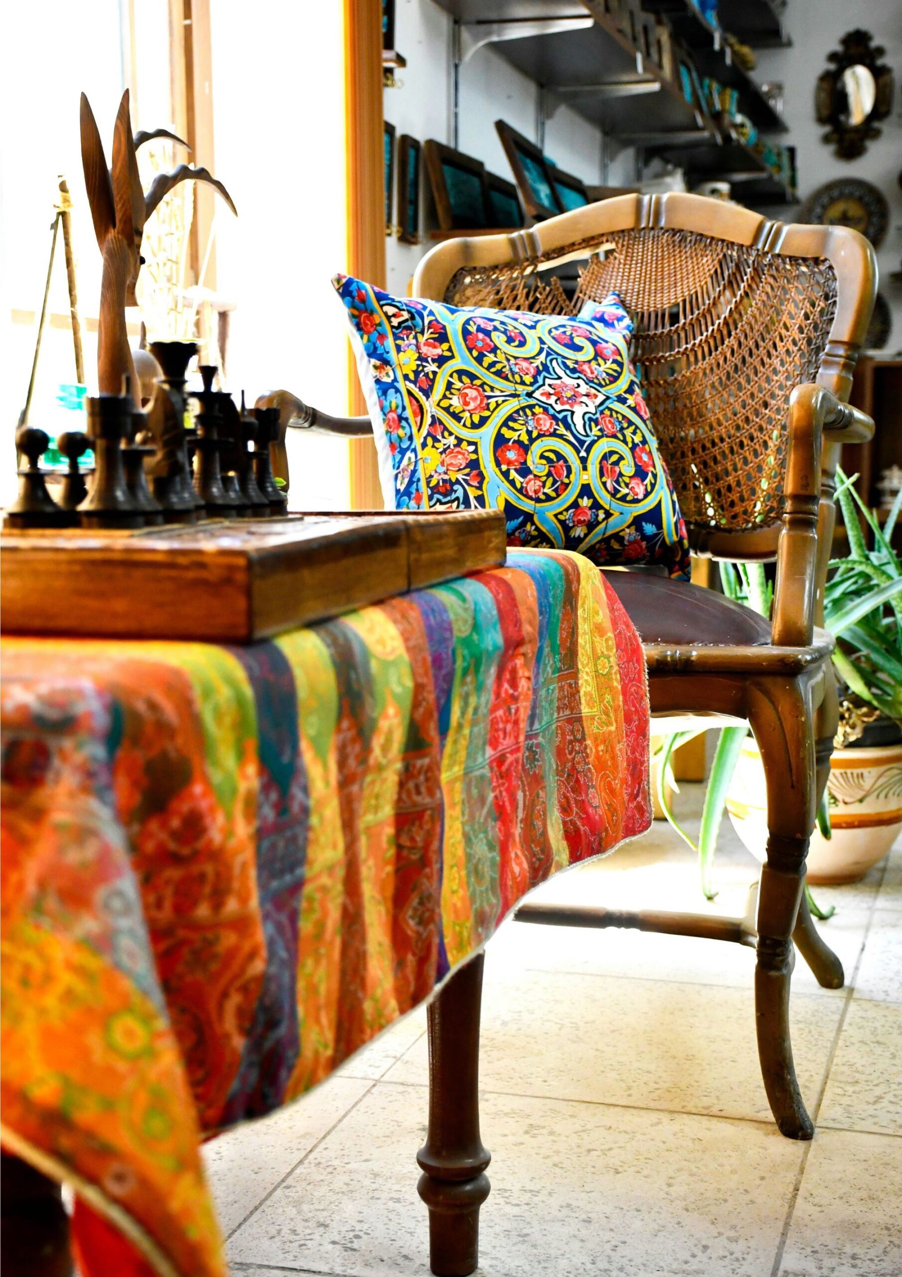 Ikat Fabrics: Integrating Handwoven, Colorful Textiles in Modern Interiors.