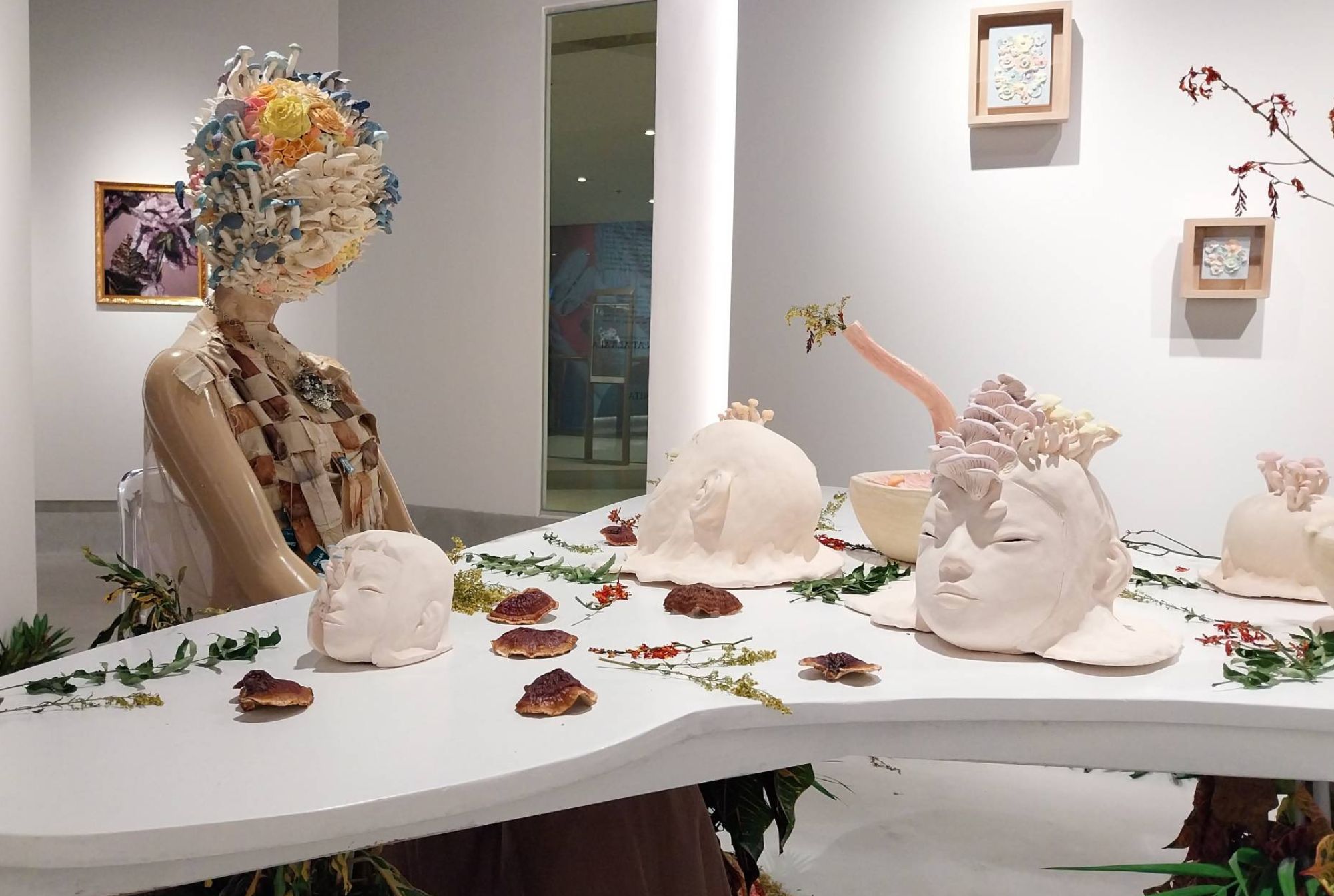 A look at the table at Pat Frades' ‘III. Self-Medicate: Indulge.’ Photo by Elle Yap.