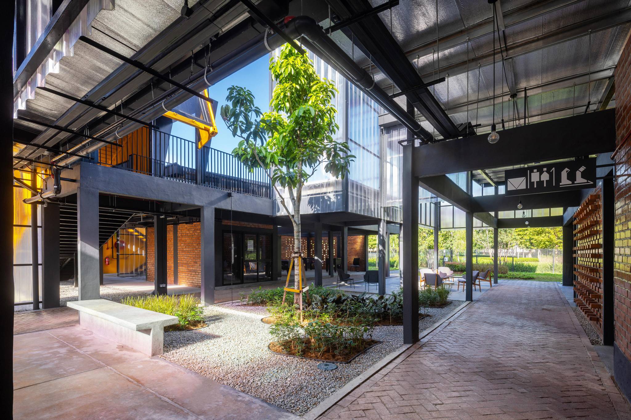 Green area of the building. Photo by Pixelaw Photography.