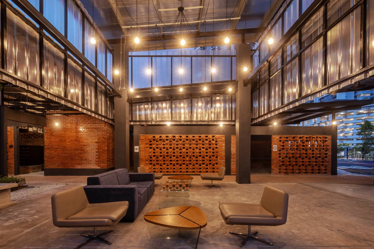 The communal areas of SkyBlox Housing. Photo by Pixelaw Photography.