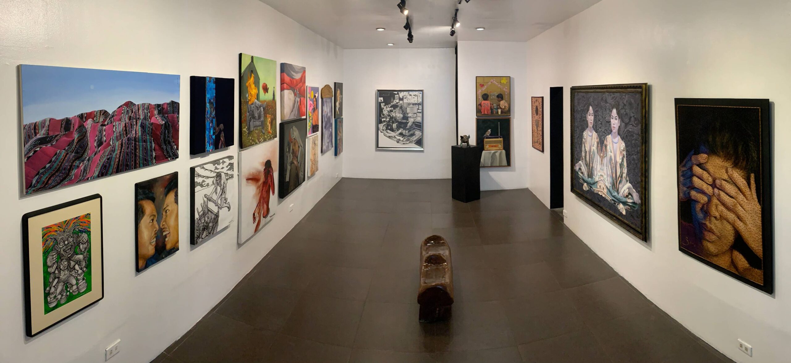 A look at "Sur," a group exhibit about Mindanao's culture. Photo provided by Kaida Contemporary.