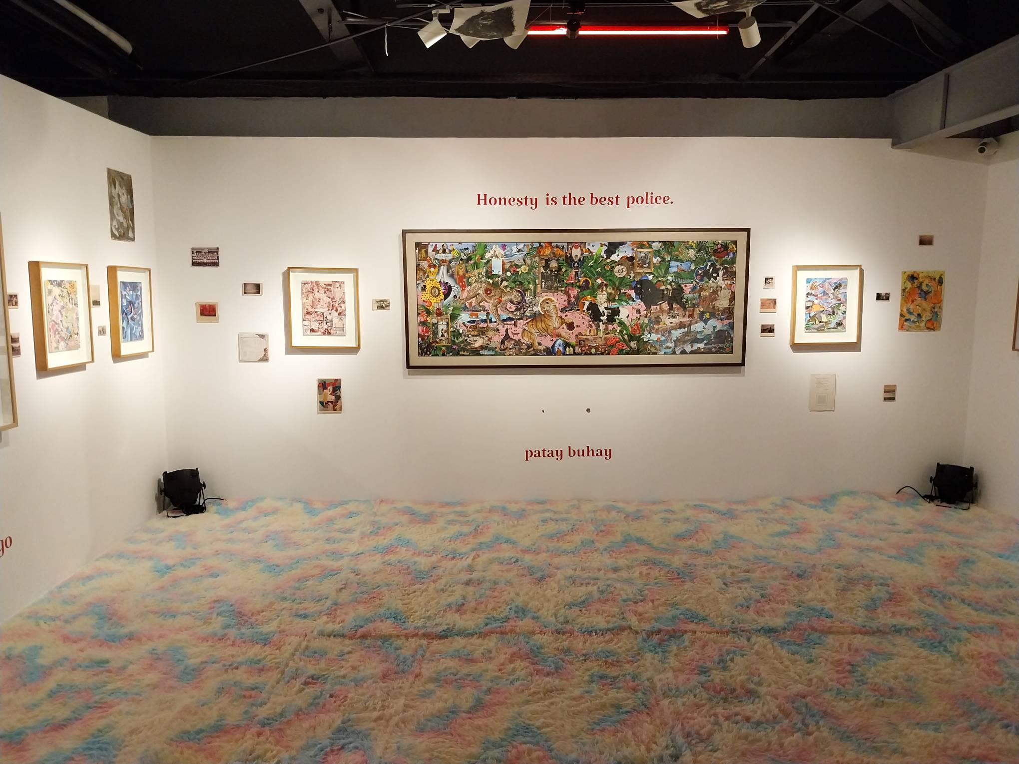 The built environment for Jet Leyco's "Heaven Earth Hello." Photo by Elle Yap.