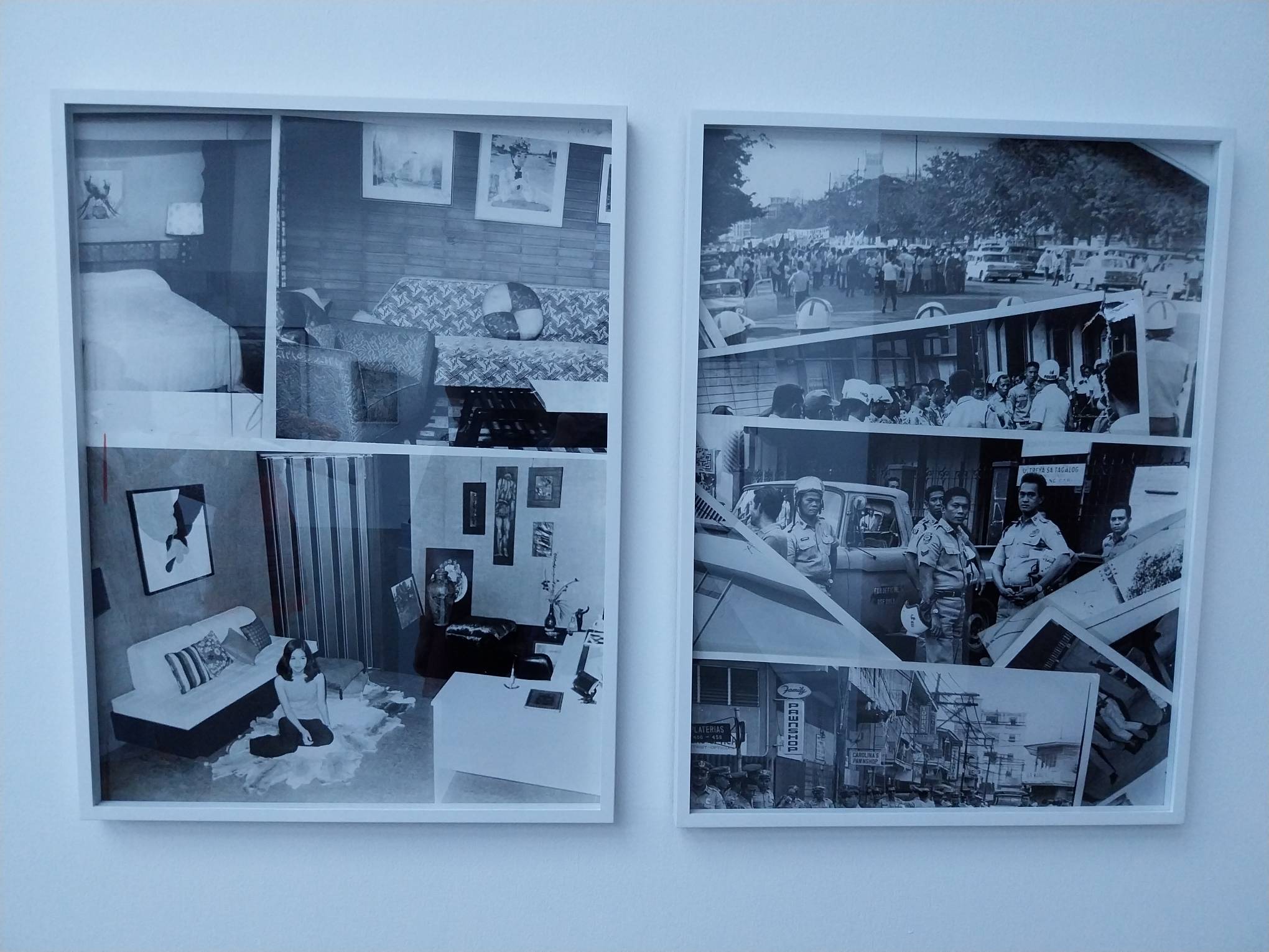 Two works by Stephanie Syjuco. Photo by Elle Yap.