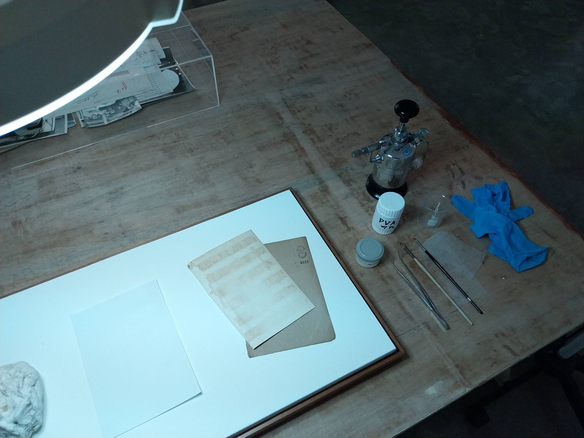 Tools used by archivists. Photo by Elle Yap.