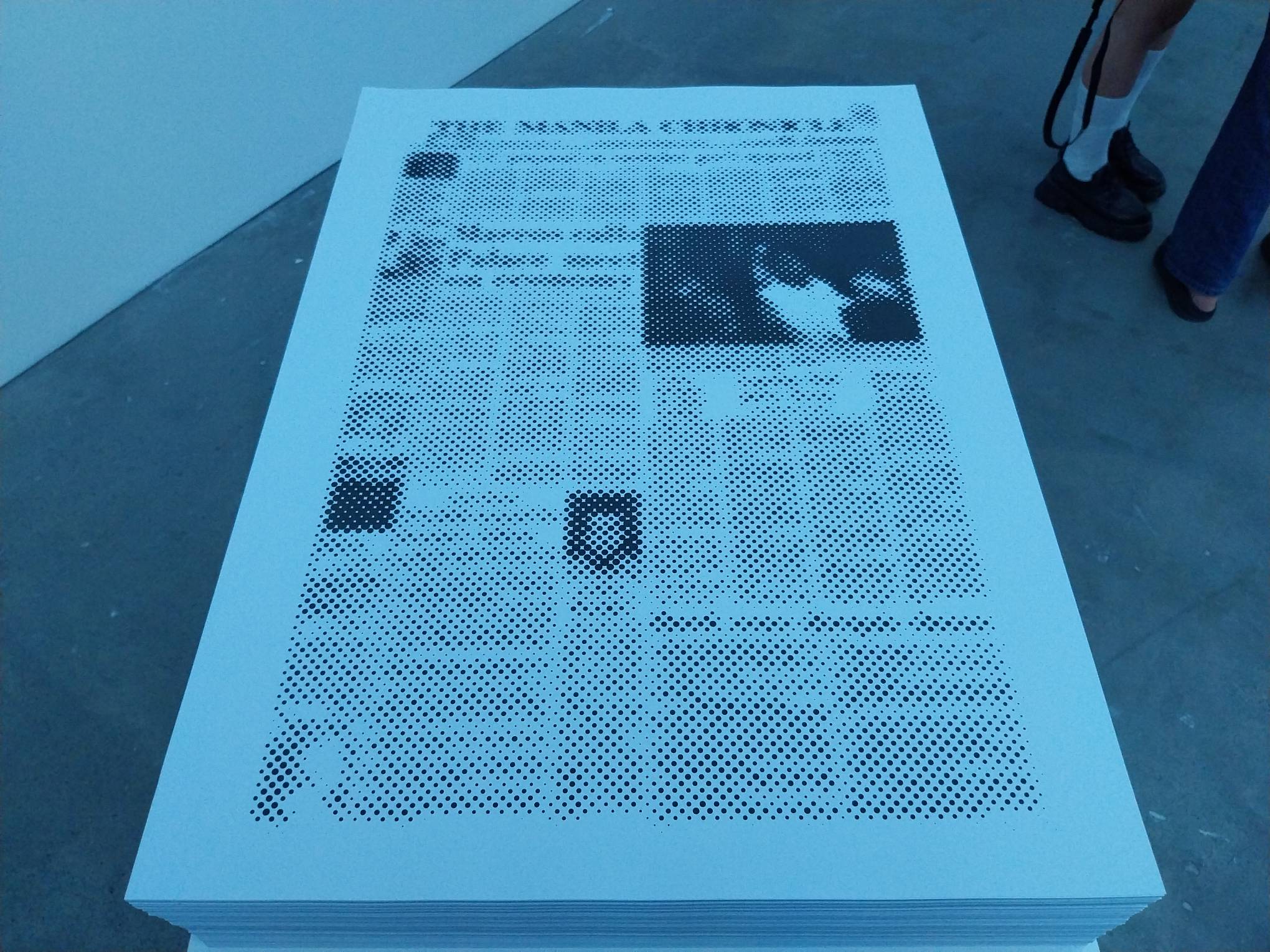 "Phantom Edition (Halftone Study, 9/23/72)" by Stephanie Syjuco. Photo by Elle Yap.