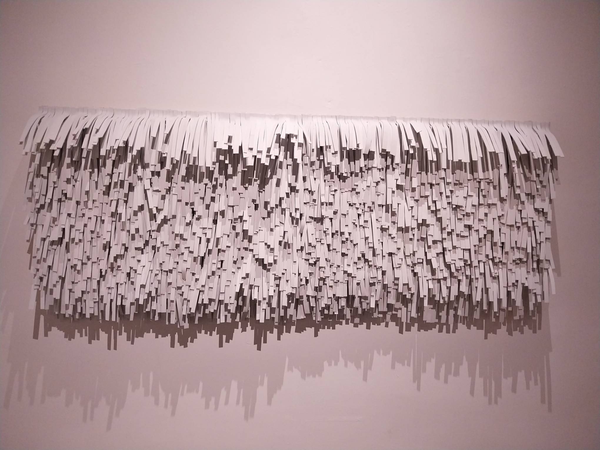 A work from play foams displayed at Modeka Art. Photo by Elle Yap.