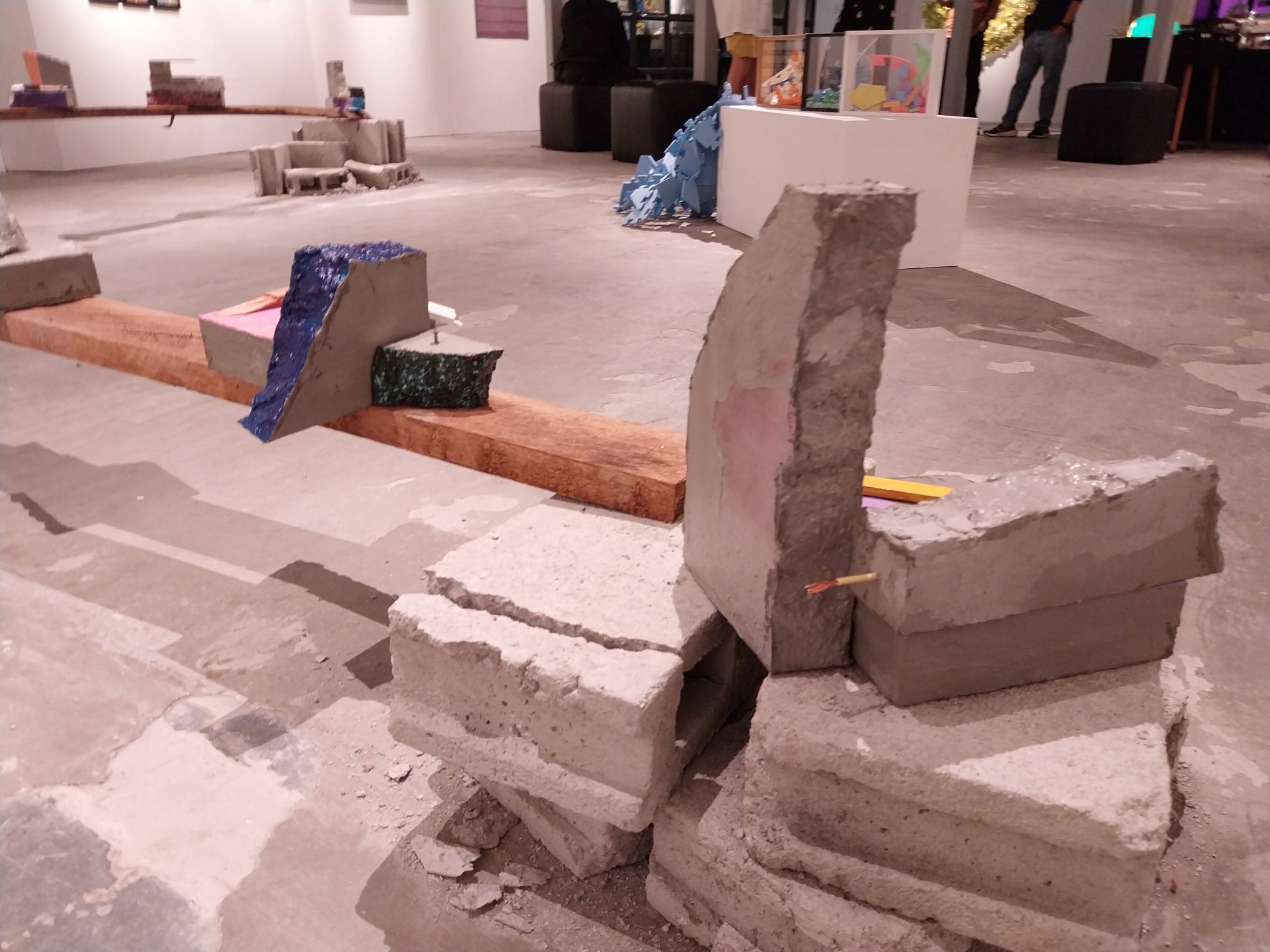 Close-up on Zean Cabangis' work for "Homemade." Photo by Elle Yap.