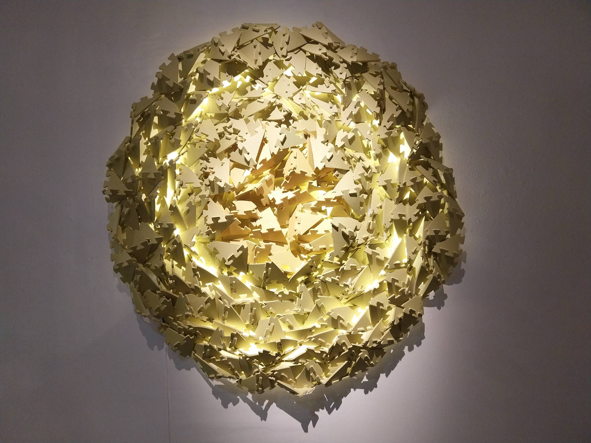 A work displayed at the Cabangis' family's "Homemade" exhibit. Photo by Elle Yap.