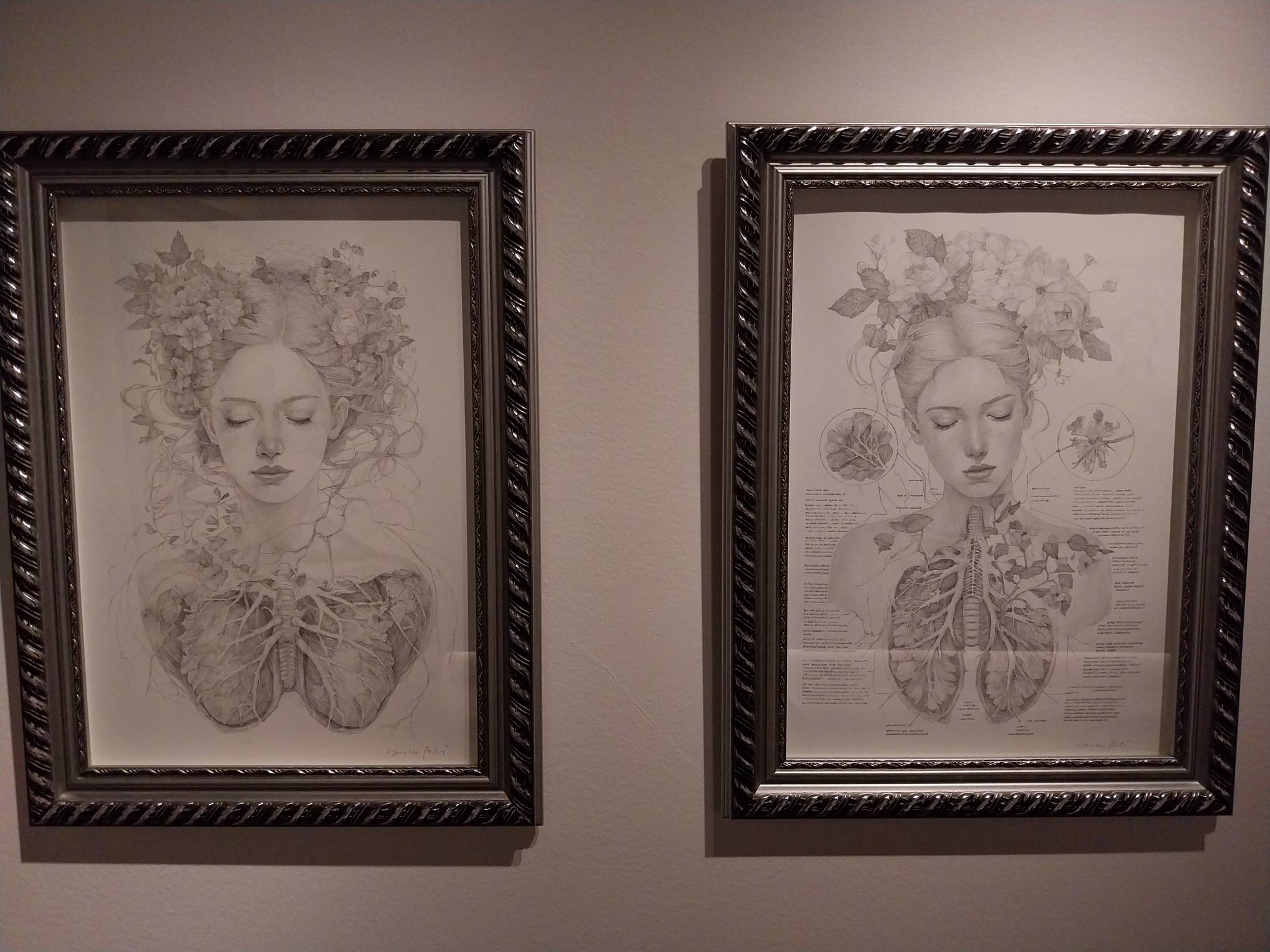 Two sketches by Nunzio Paci. Photo by Elle Yap.