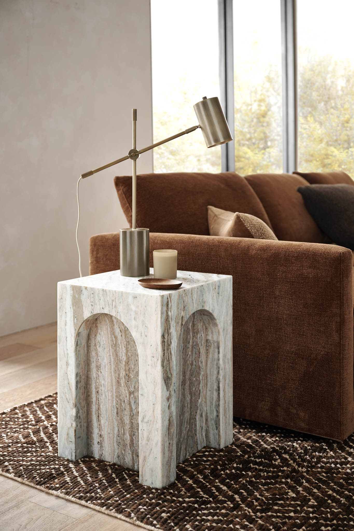 Triomphe Side Table from Crate and Barrel’s new September collection
