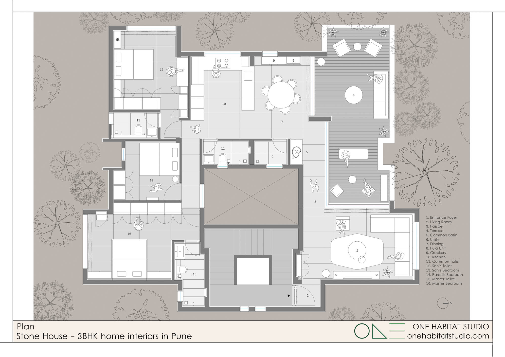 Stone House: From a Traditional to Modern Setting.