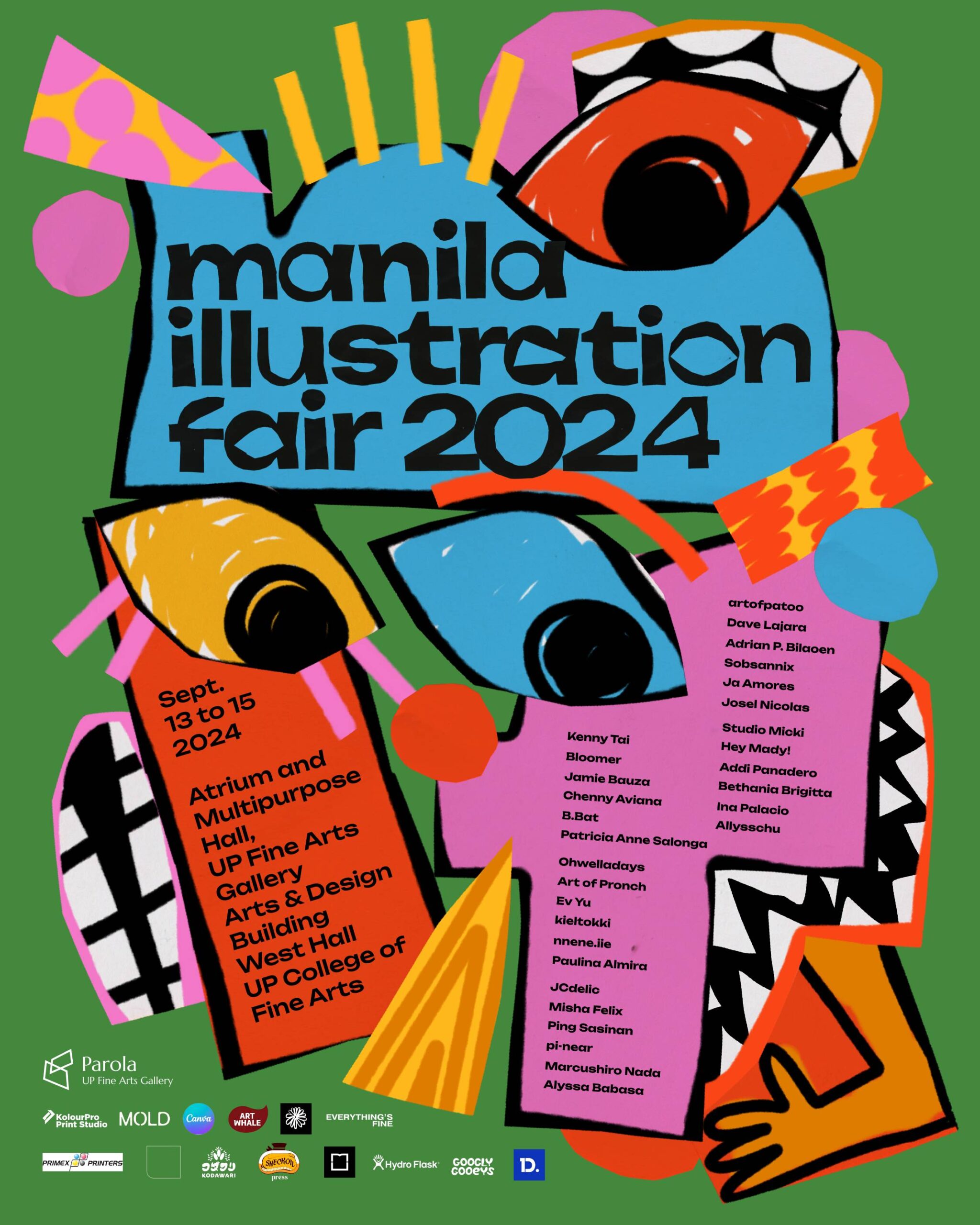 Poster for the Manila Illustration Fair 2024. Visuals provided by the MIF 2024 staff.