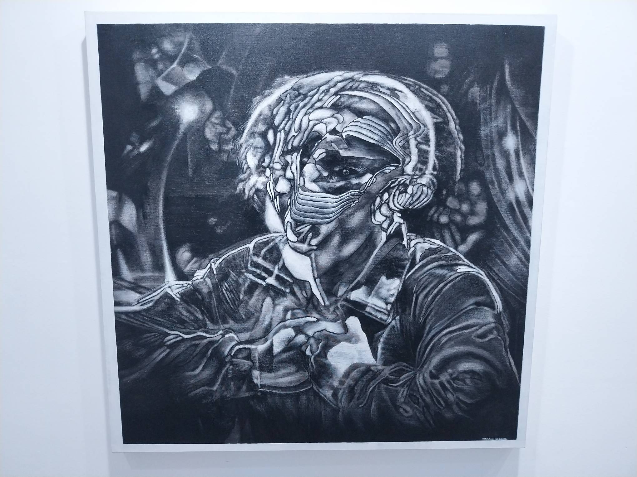 "11811" by Victor Balanon, showcasing a warped inner self.