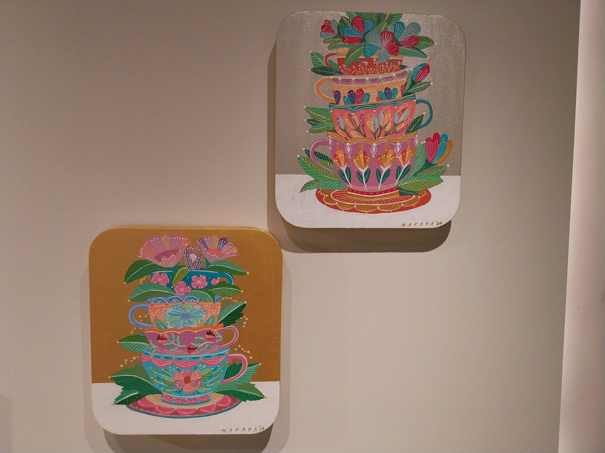 Paintings exhibited at Cartellino Art.