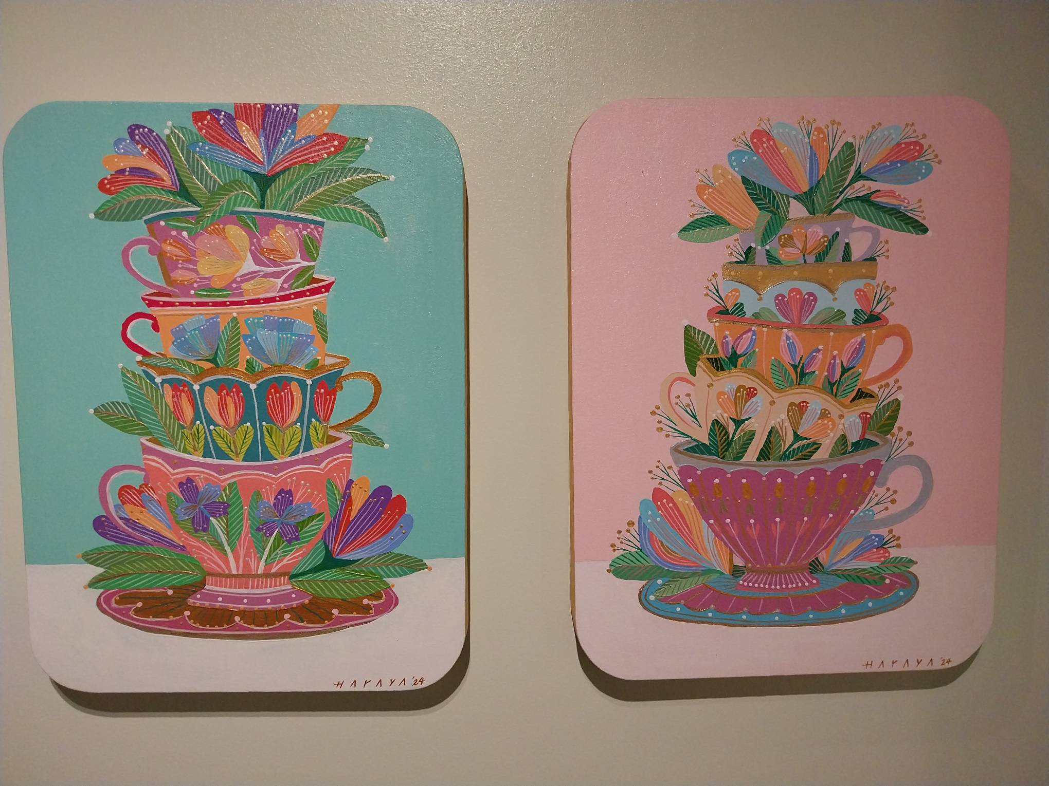 Two works at "New Territories."