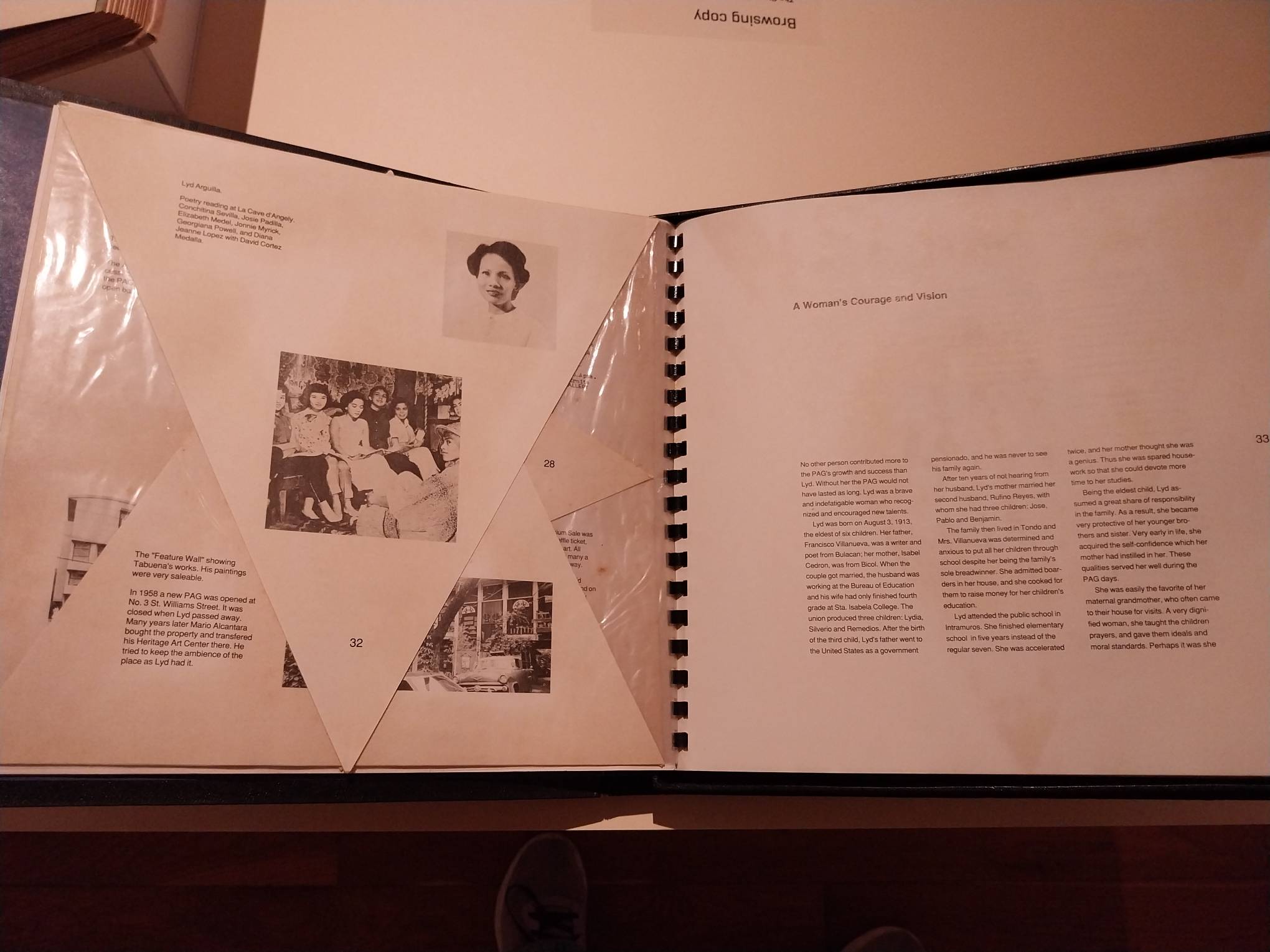 One of the books featured in the exhibit.