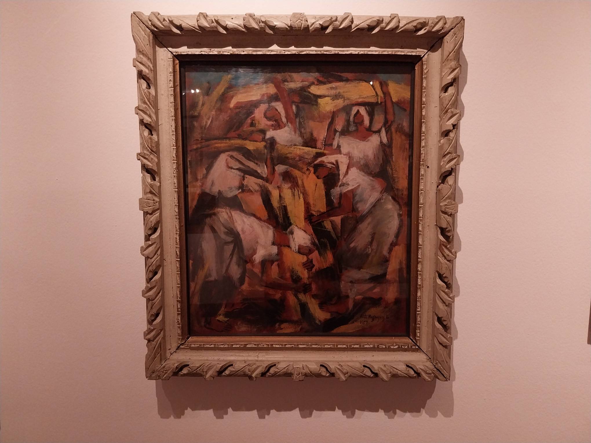 Anita Magsaysay-Ho's "Sheaves" at the Ateneo Art Gallery.