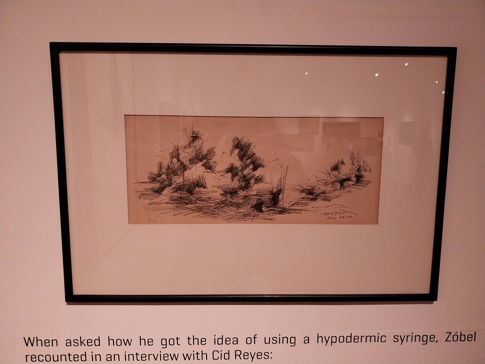 A description with artwork by Fernando Zóbel.