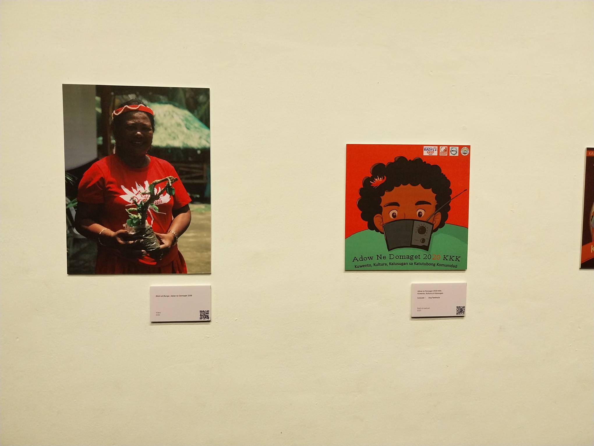 An image from Dumaget Day Festival 2019 and the poster for a radio show about the tribe.