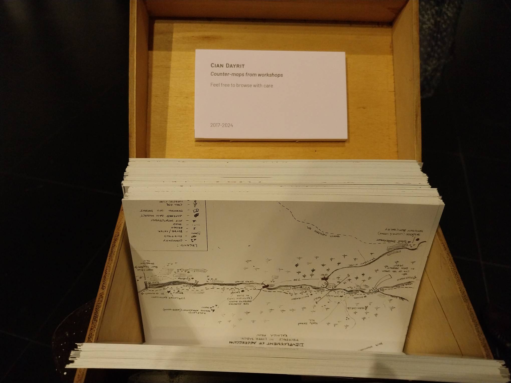 Portions of "Counter-mapping" by Cian Dayrit.