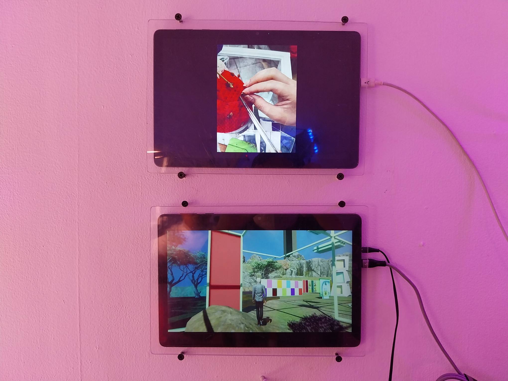 Two works exhibited at NO Community-run Space for "bioSignals."