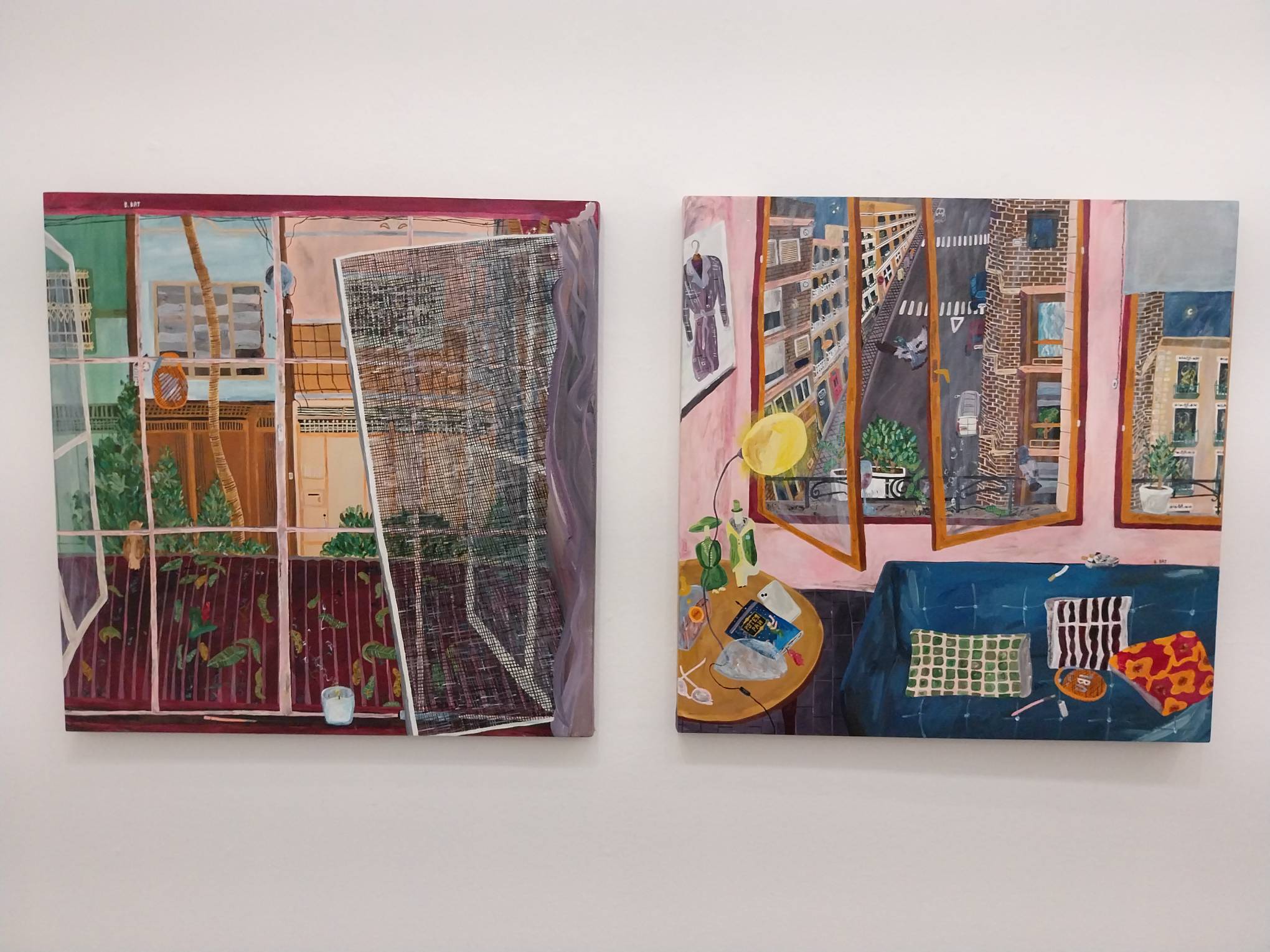 Bea Batungbacal's "Window" paintings.