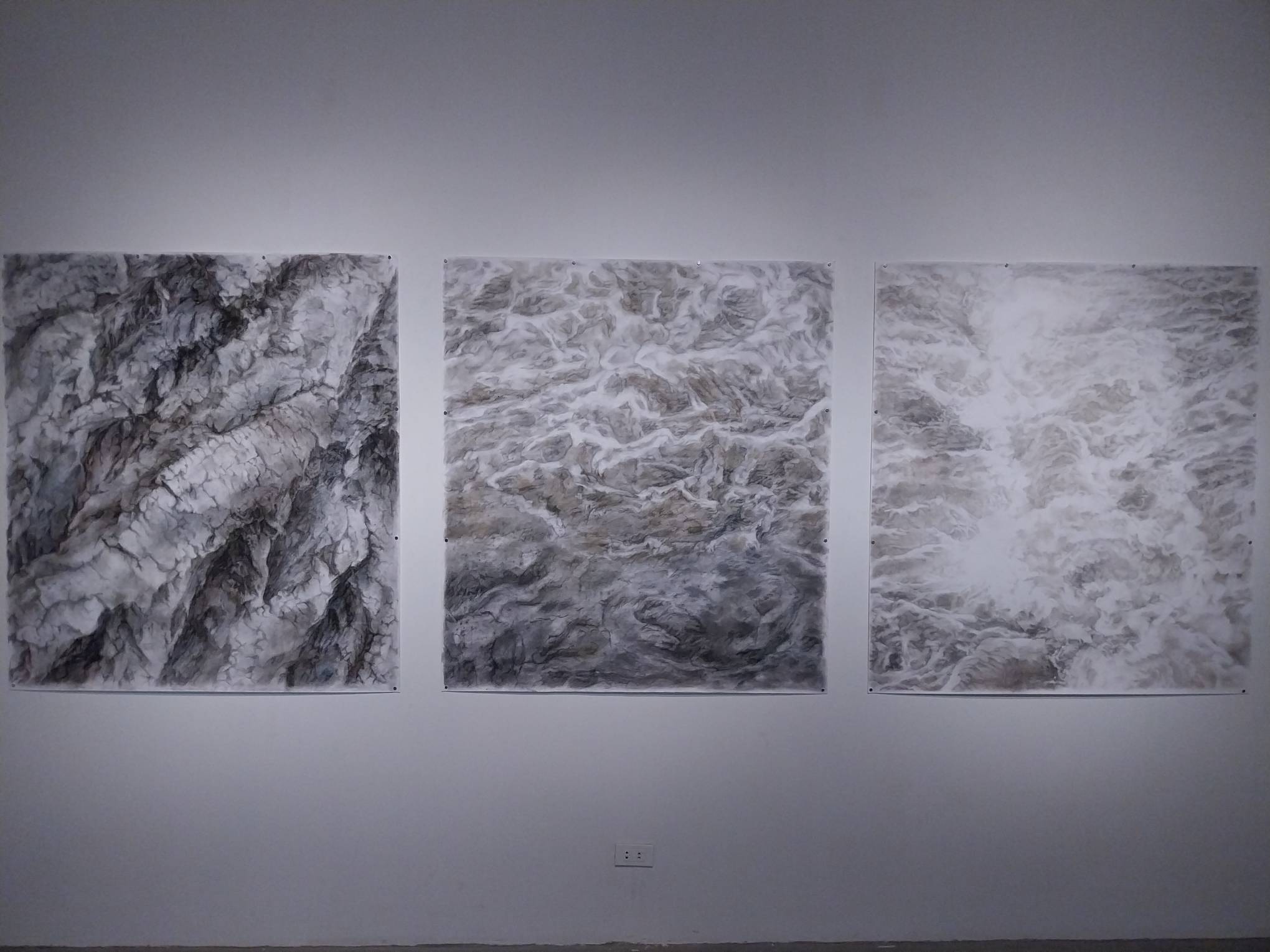 Three works for "Dark Between Flashes."