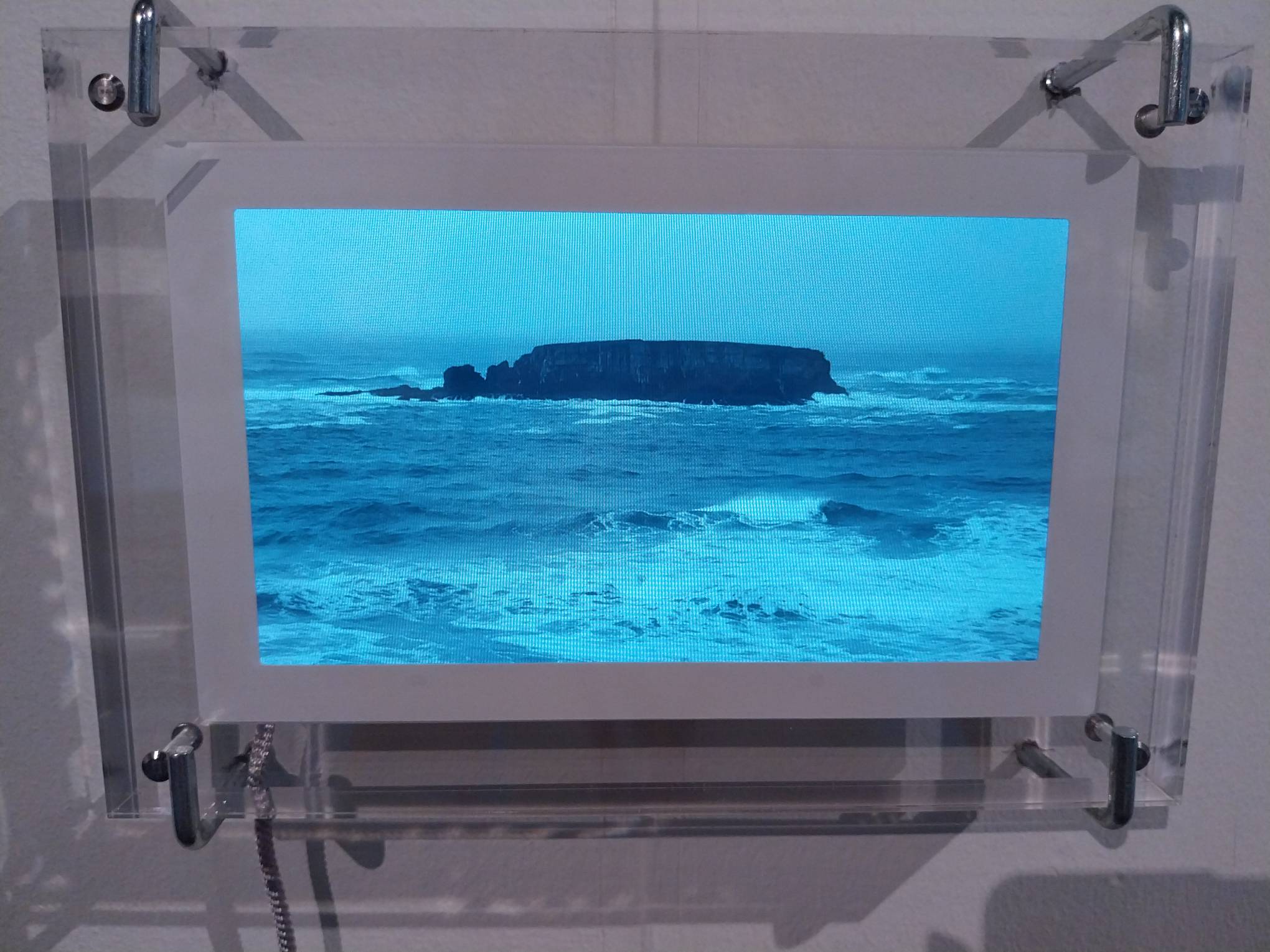 An island in the middle of the ocean.