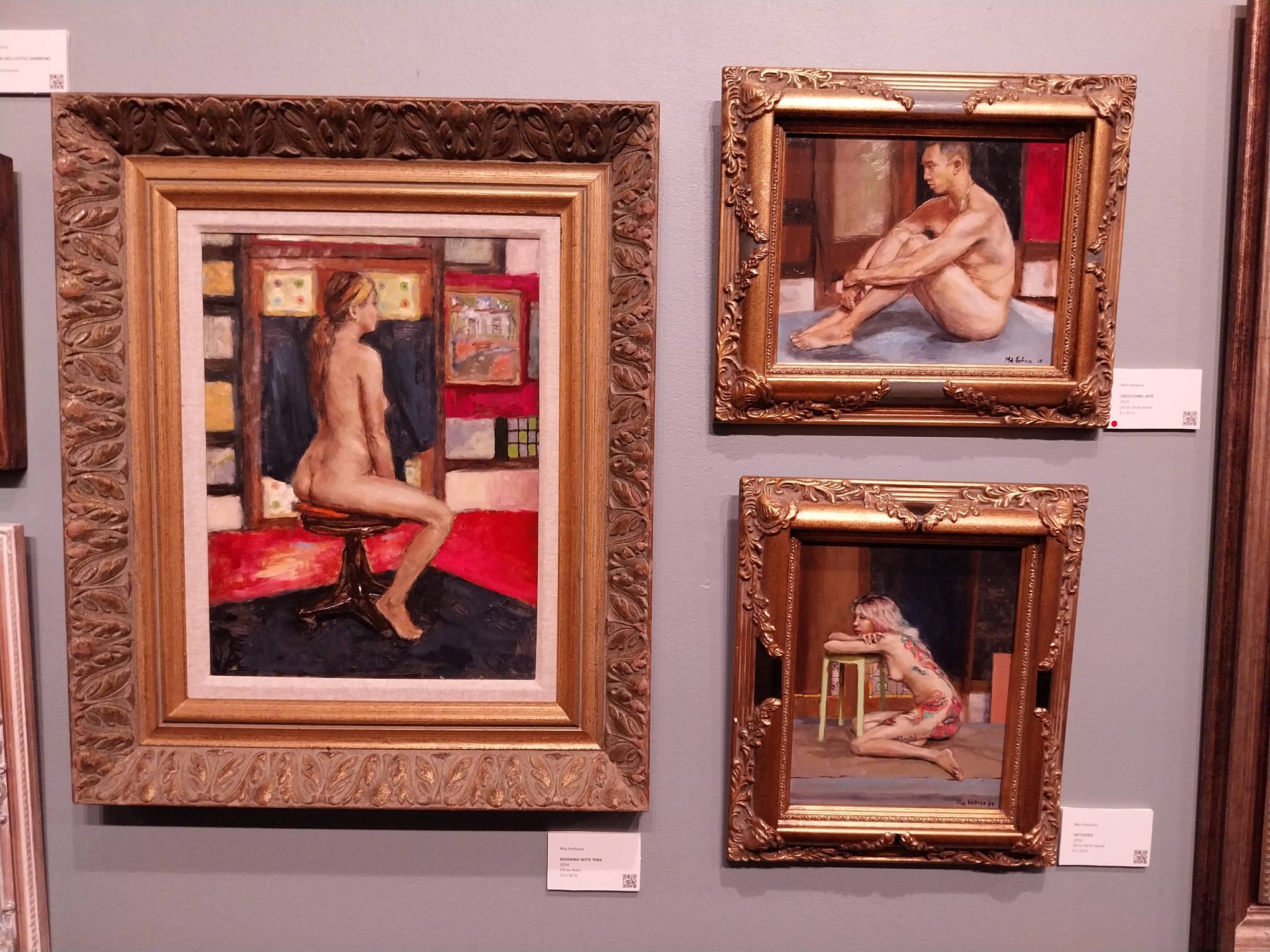 Three portraits shown at "In The Spirit of Things..."