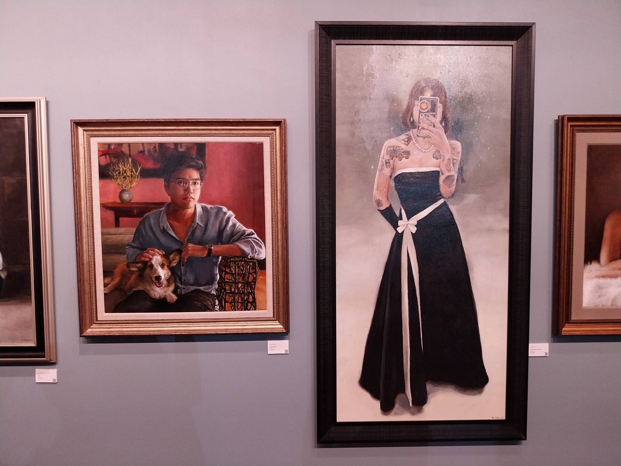 Two portraits shown at "In The Spirit of Things..."