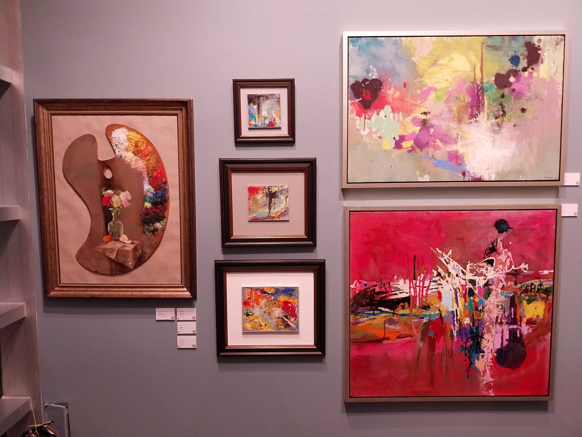 Herbosa's collection of abstract work for this exhibit.