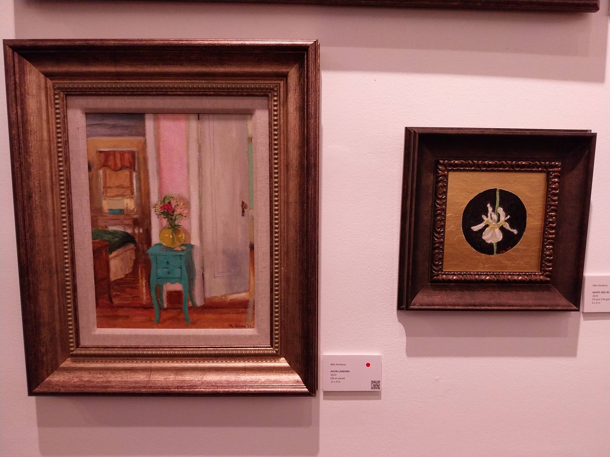Two still life paintings.