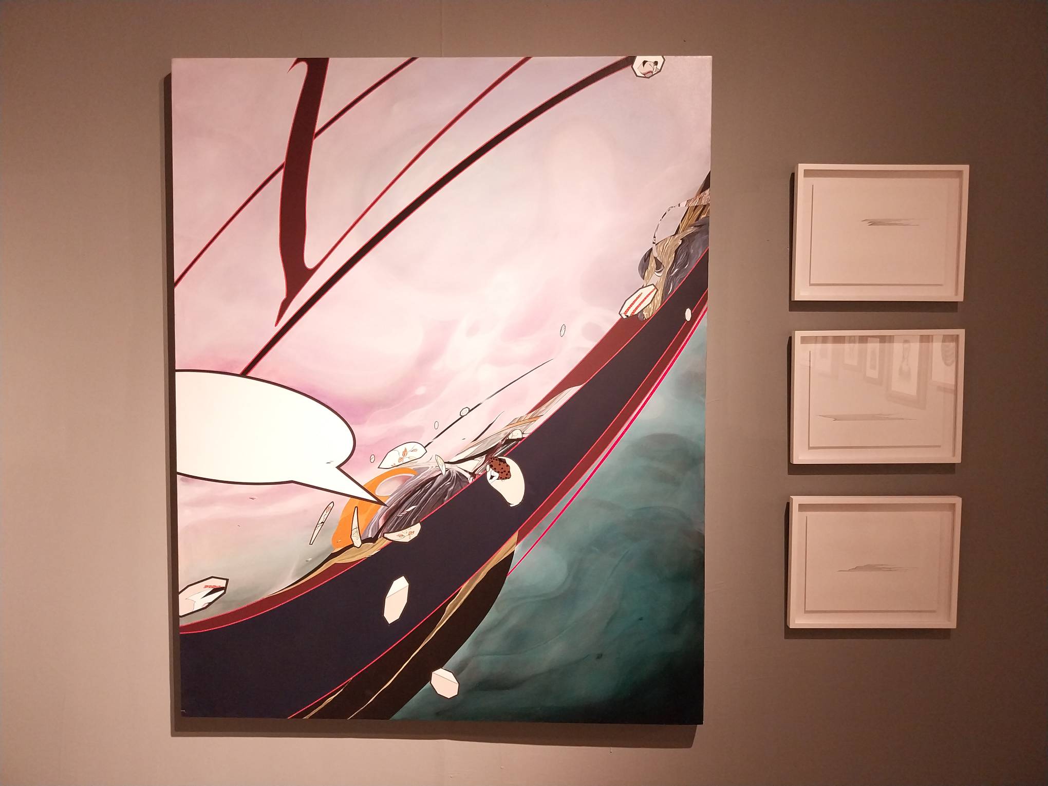 Early abstractions by Clarence Chun.