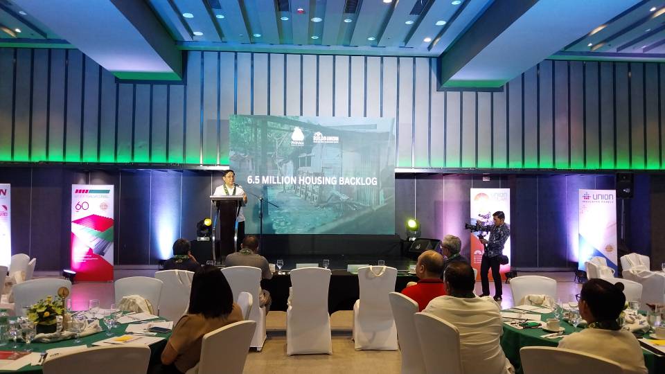 PHINMA CMG CEO and President Eduardo Sahagun discussing the housing problem in the Philippines. Photo by Elle Yap.