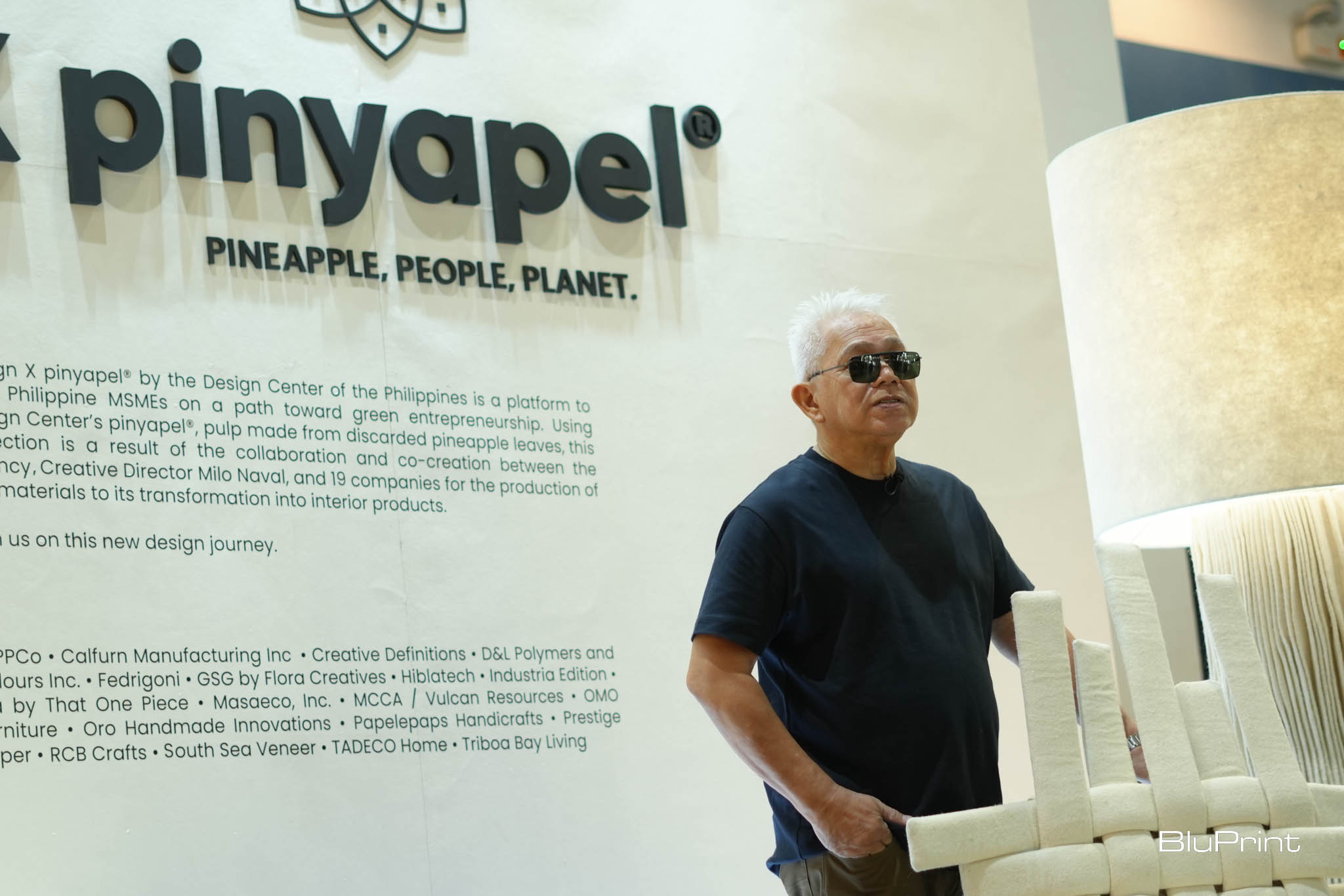 Milo Naval in front of 