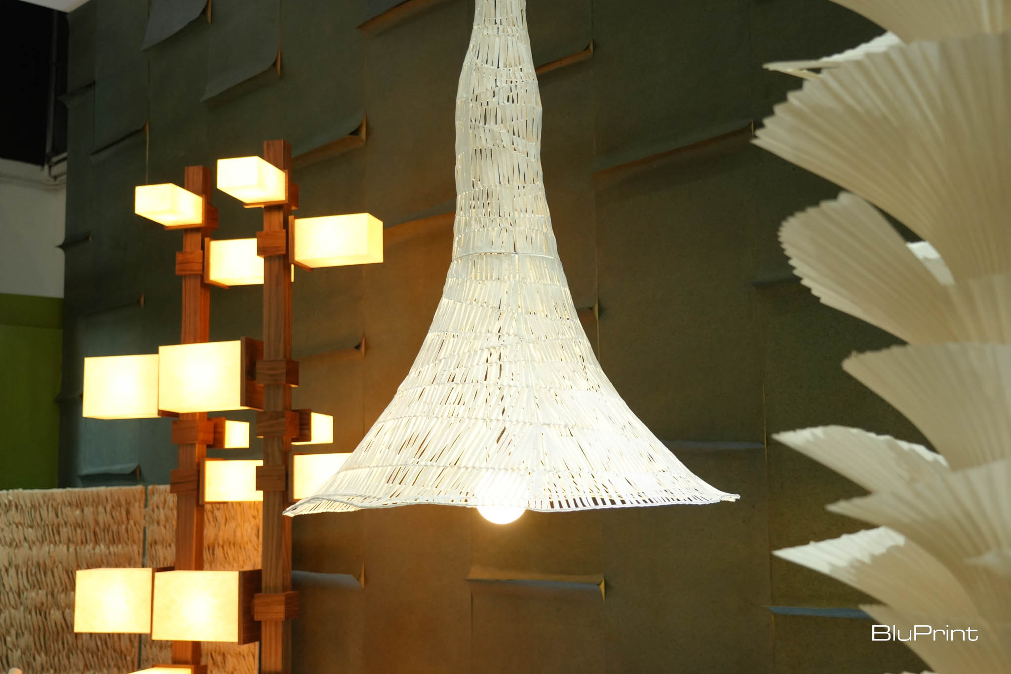 Lighting fixture at "Design x Pinyapel."