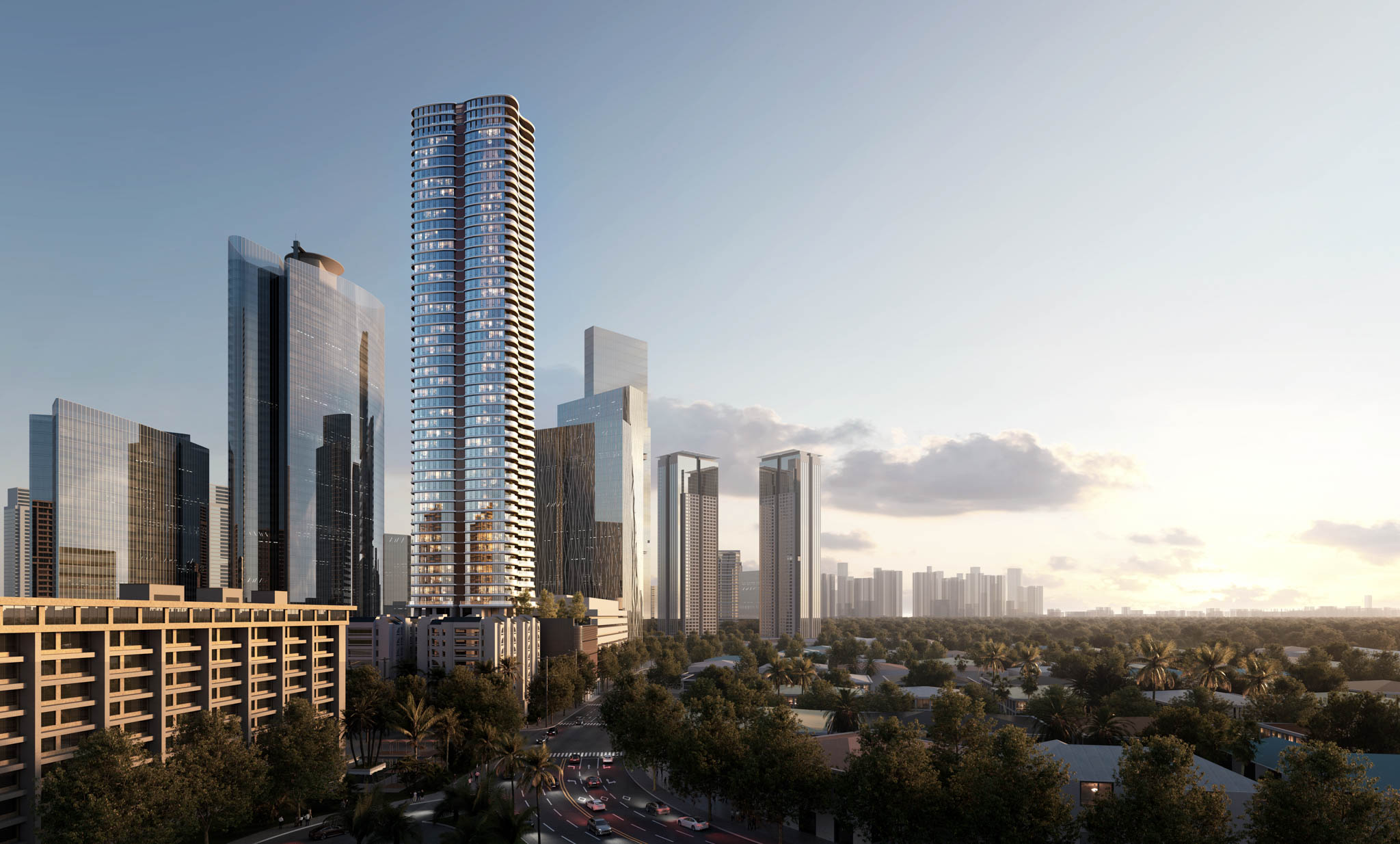 Artist's rendering of Ayala Park Villas.