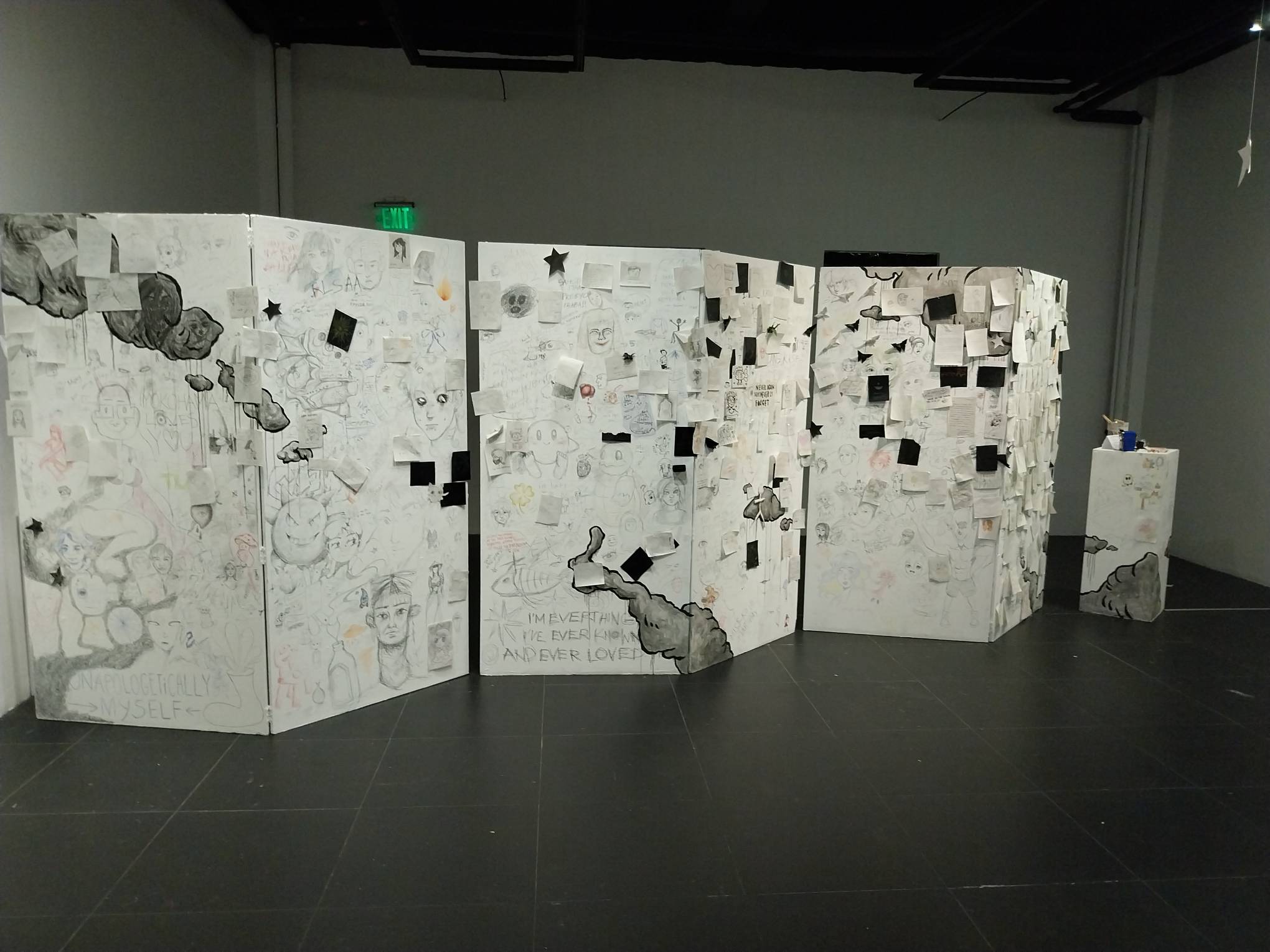 One of the art exhibits this month, paying tribute to Don Salubayba.