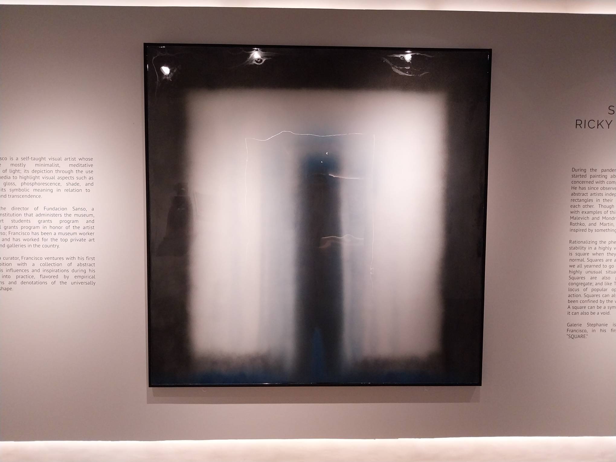 Ricky Francisco's "Square" exhibit.