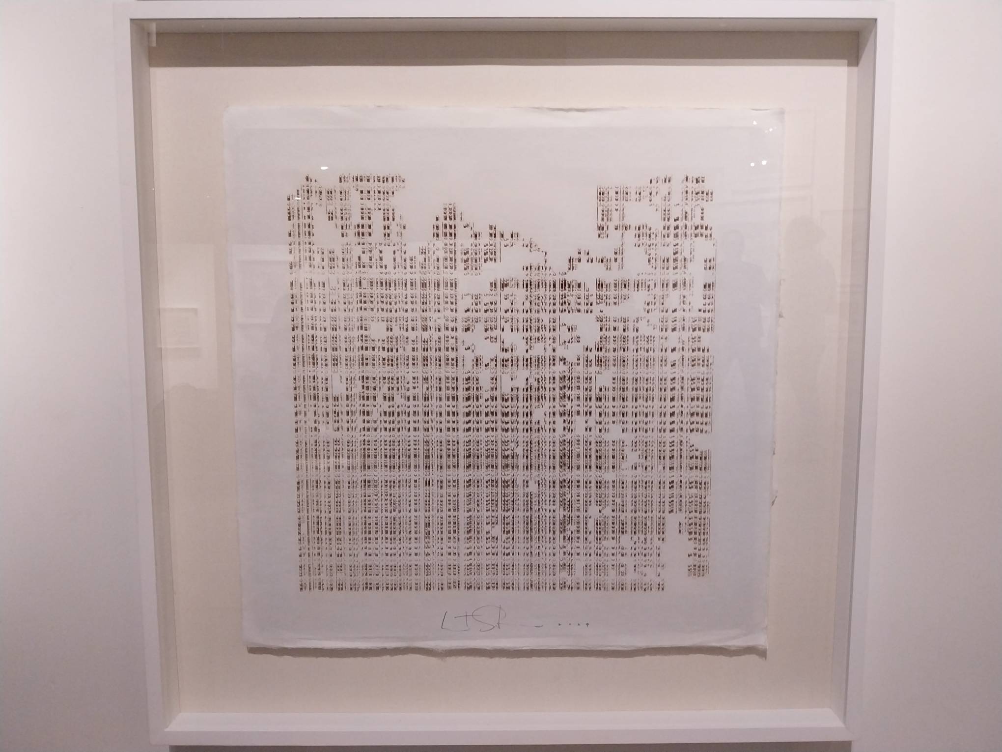 Inscriptions from a sacred text for "Crisis in Meaning" by Wataru Sakuma.