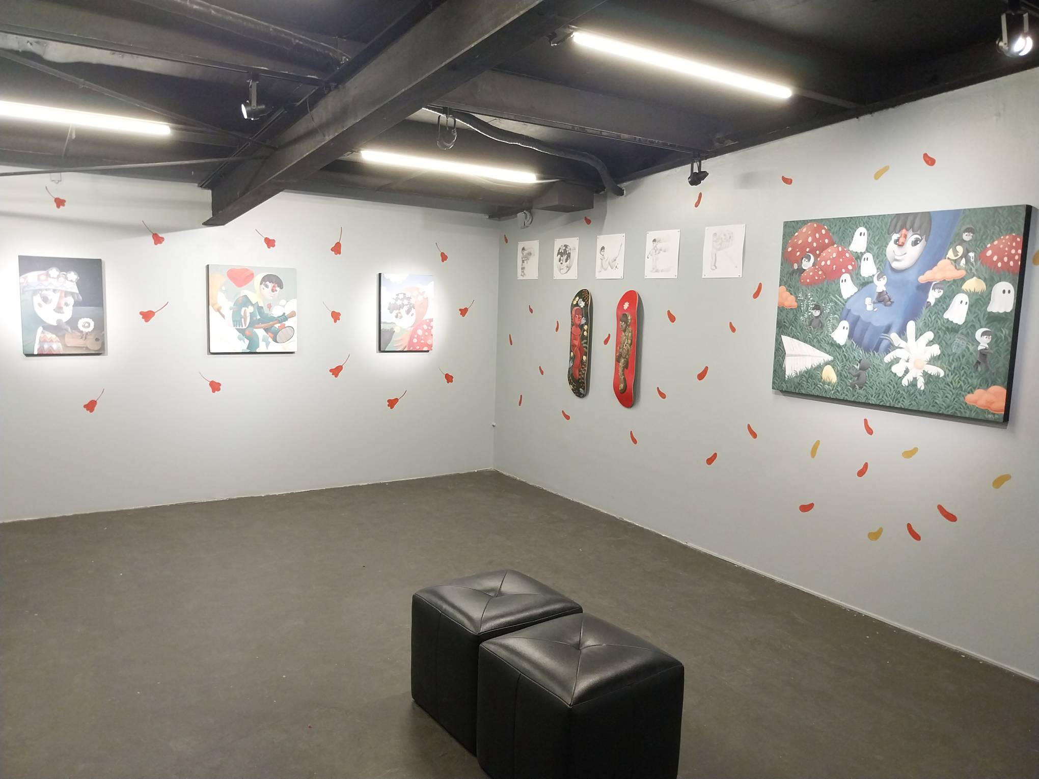 The "Flower Power" exhibit of Jesse Camacho for Modeka Art.