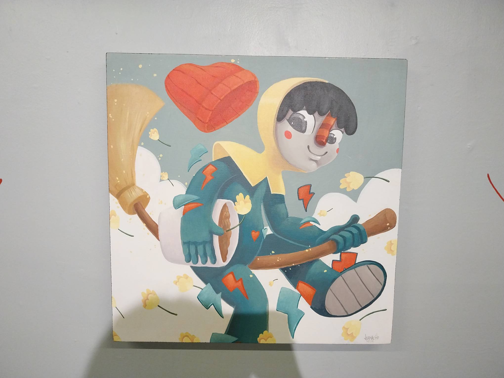 A work by Jesse Camacho for "Flower Power."