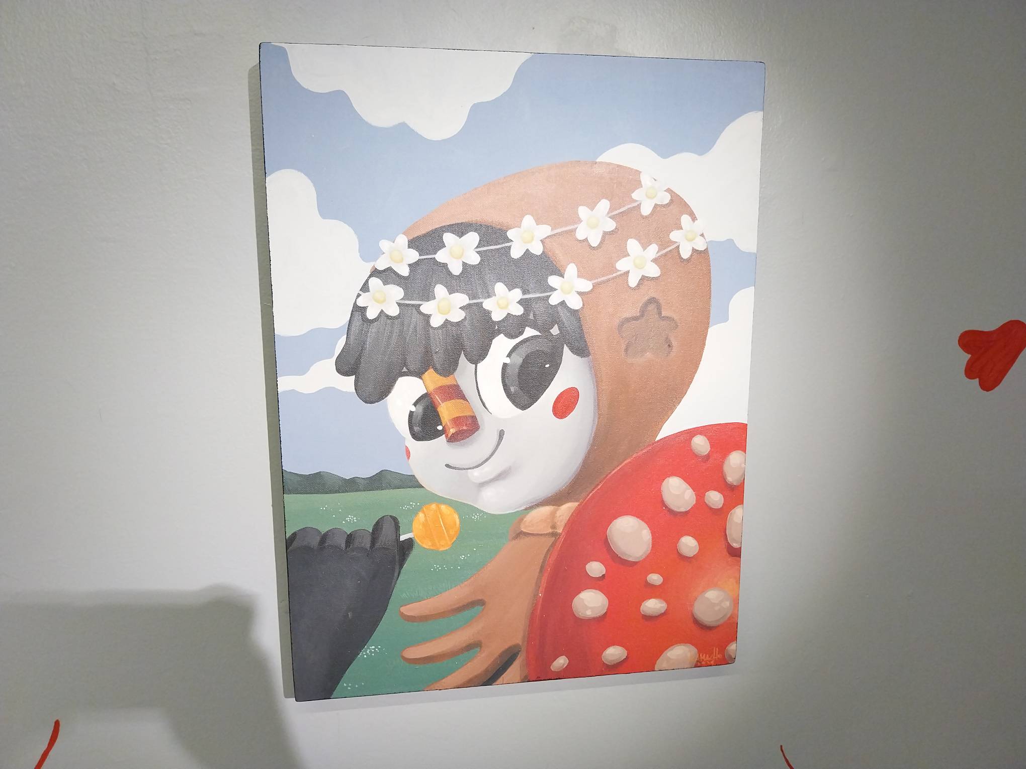 A work by Jesse Camacho for "Flower Power."