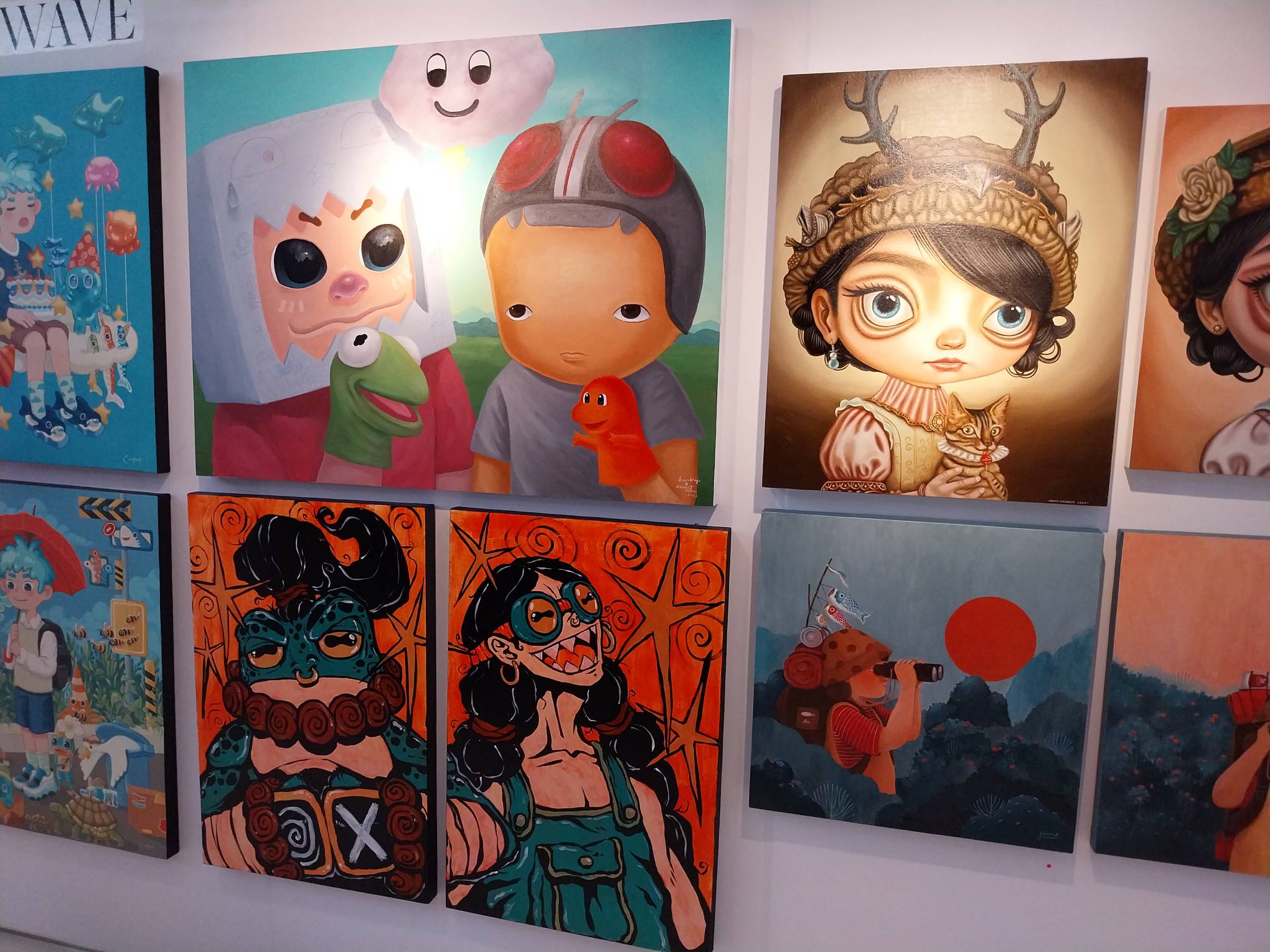 Selected works at the New Wave section of Manila'Bang Show 2024.