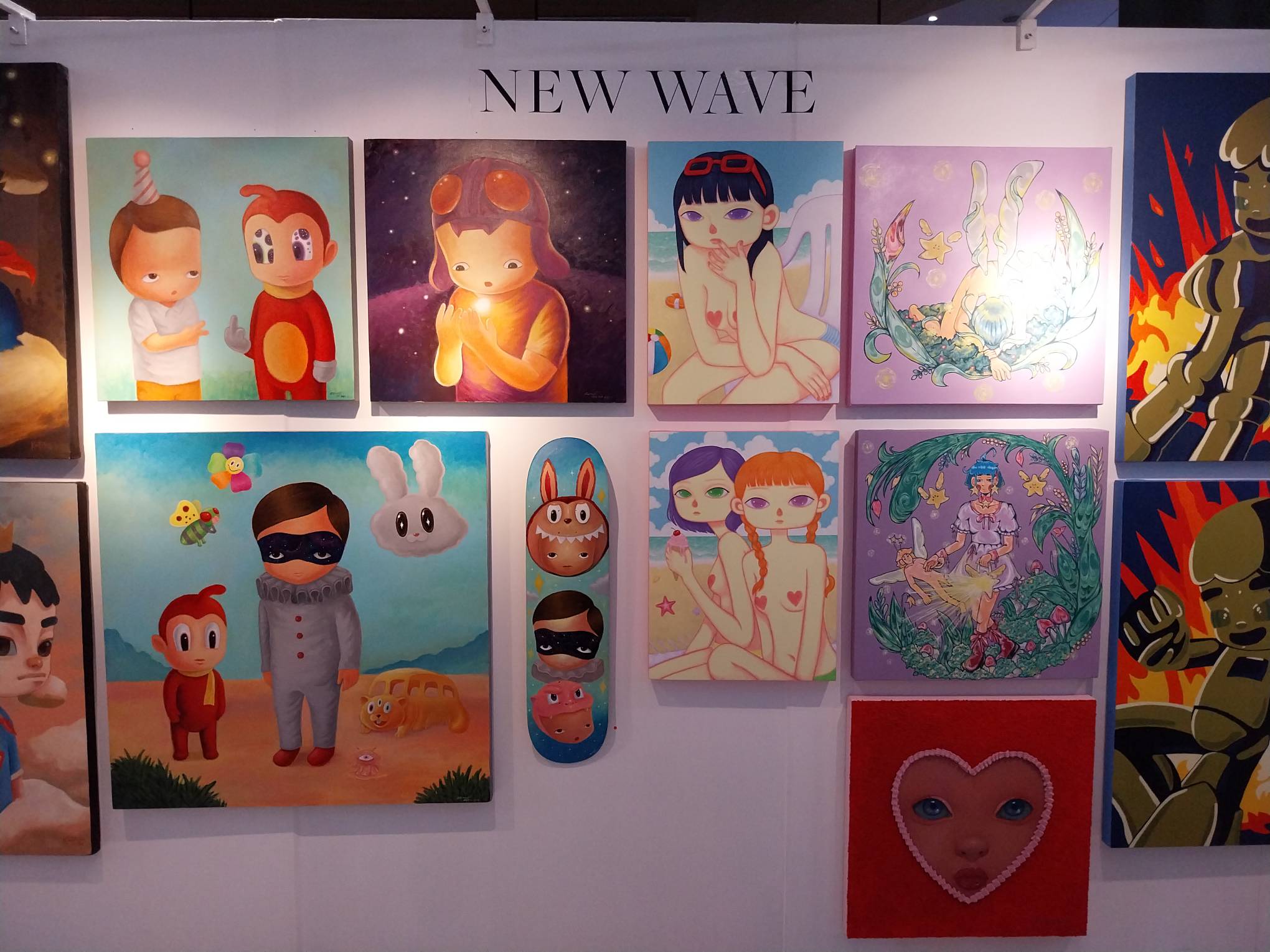 Selected works at the New Wave section of Manila'Bang Show 2024.