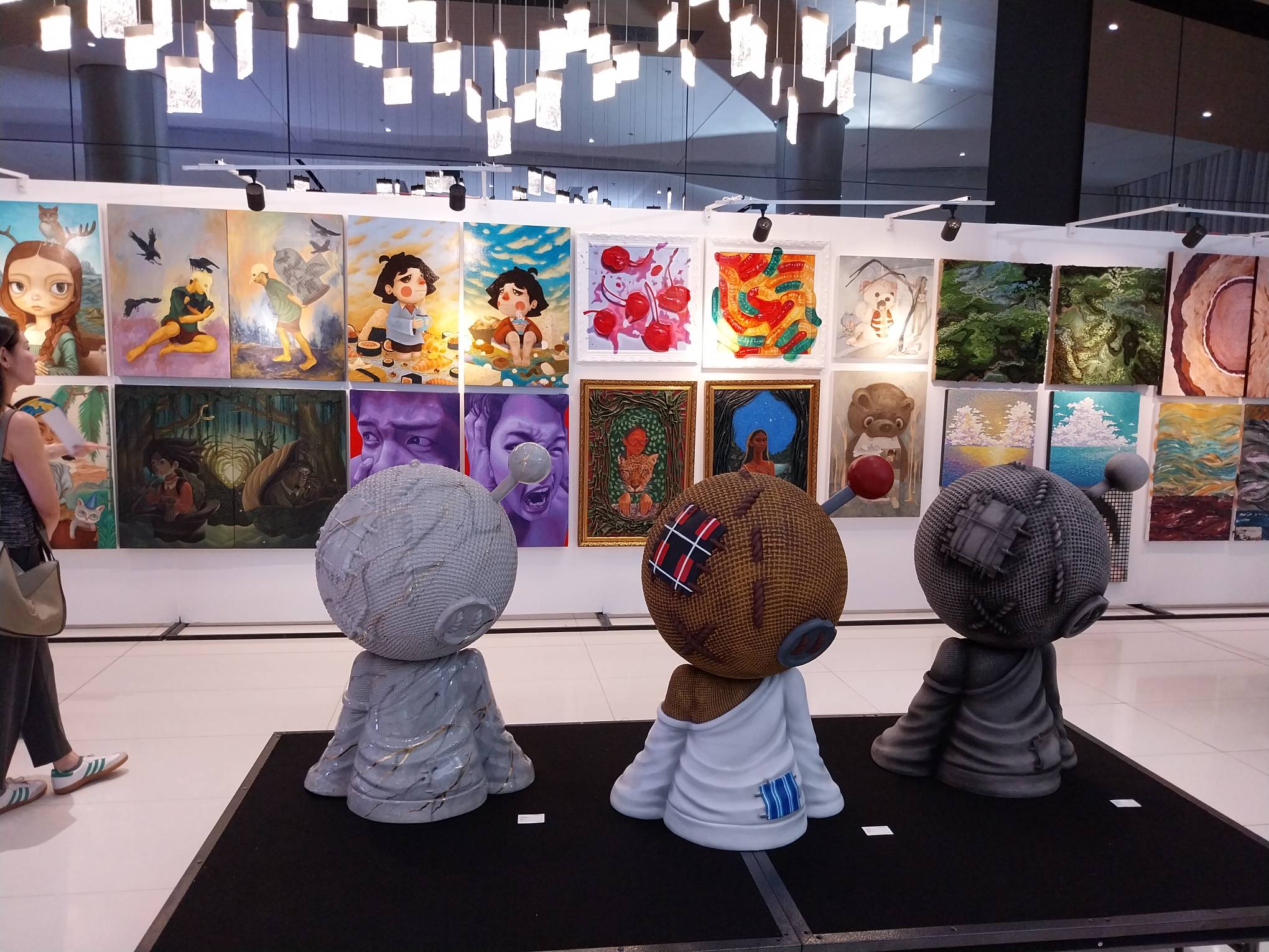 Ragdoll-like toys shown at Bang! Designer Toys.