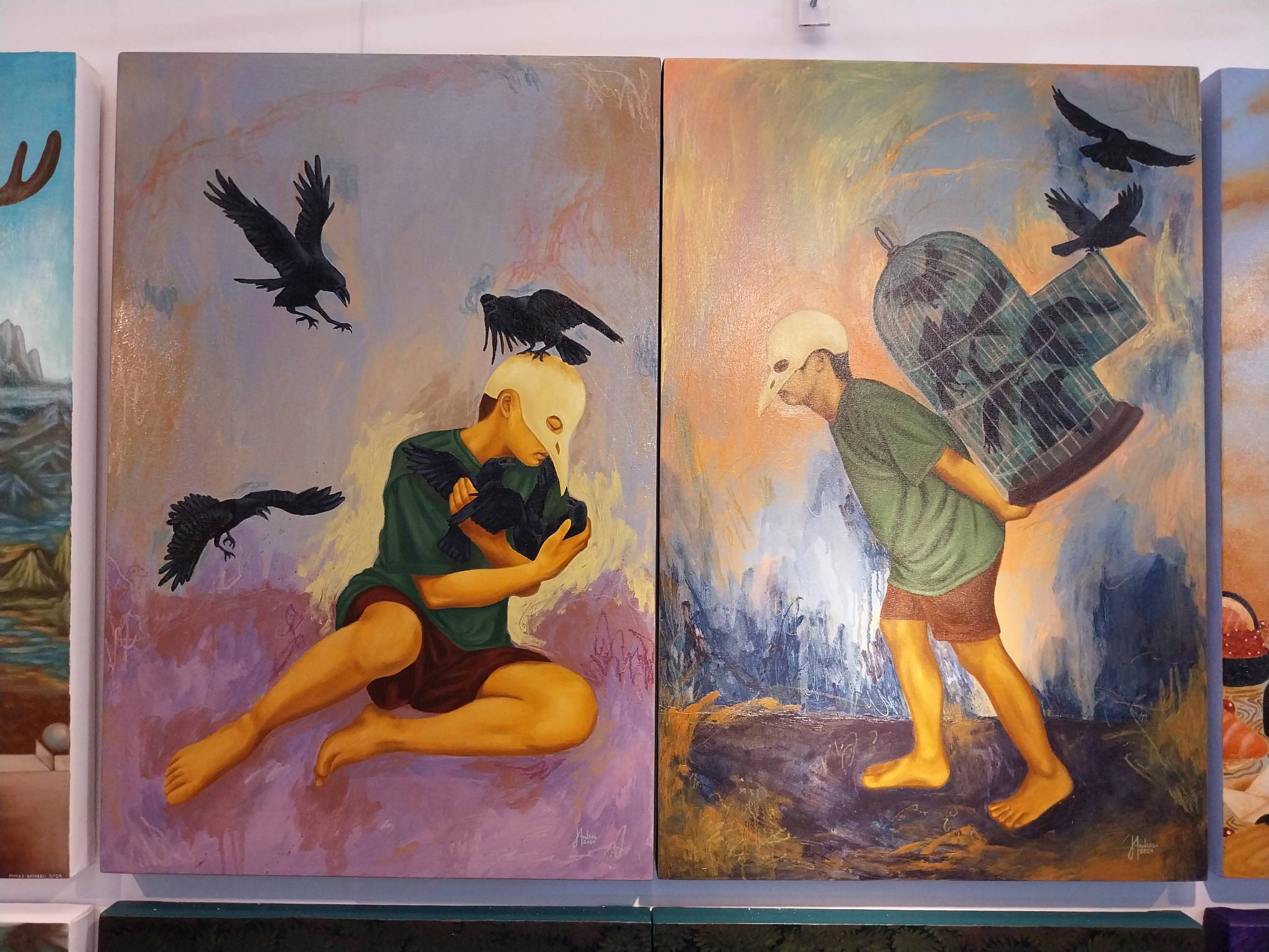 Close-up of one of the works at the New Wave section of Manila'Bang Show 2024.