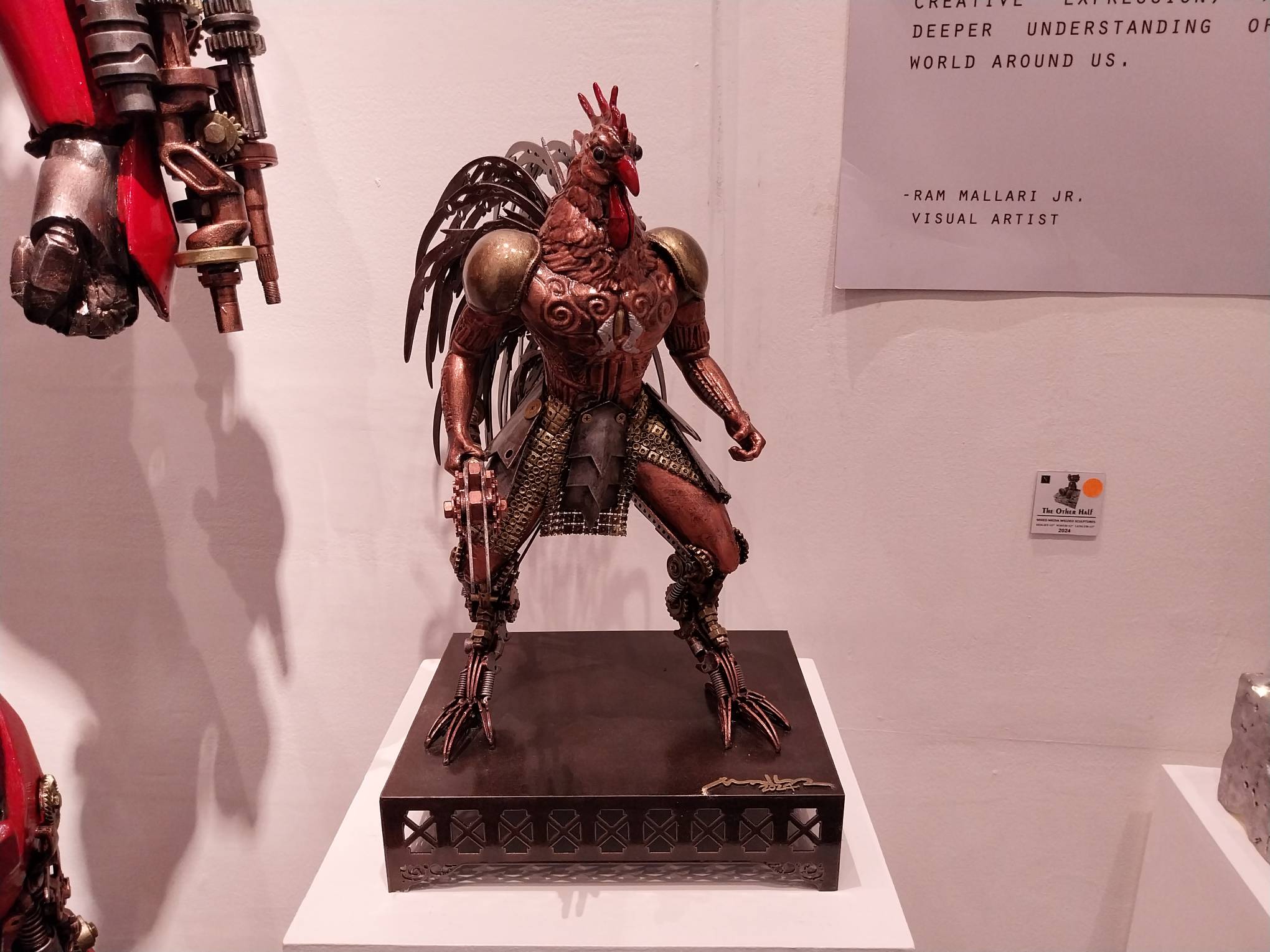 A rooster sculpture for Manila'Bang Show 2024.